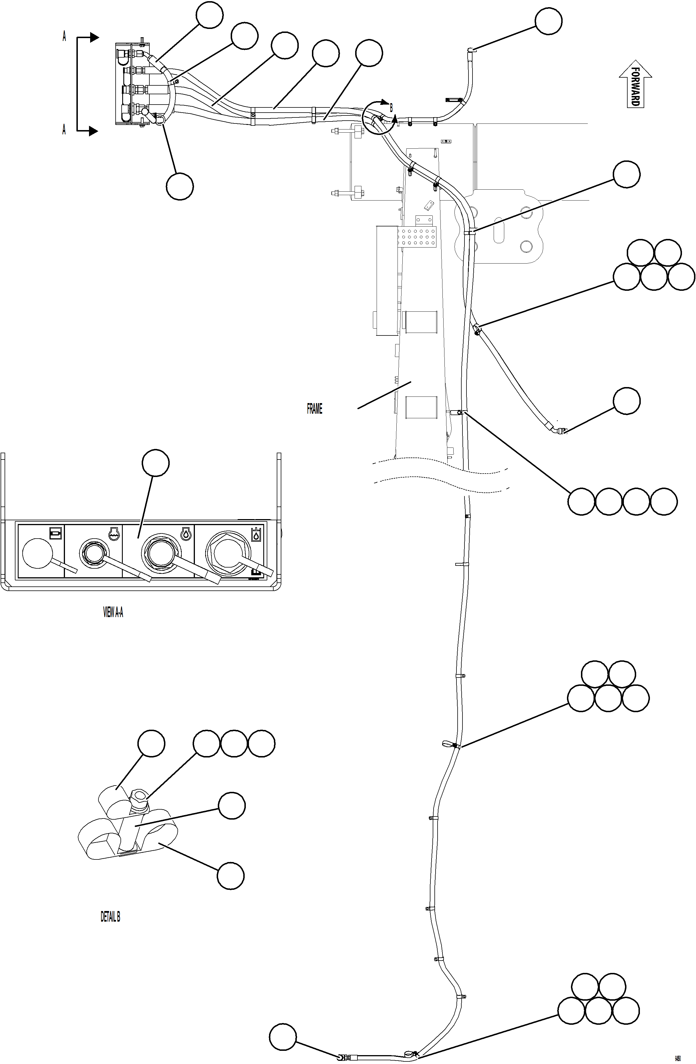 Komatsu parts book diagram for AFE77-AJ 830E-5 S/N A50100 - A50101  MANTOS COPPER: REMOTE SERVICE CENTER    1/2