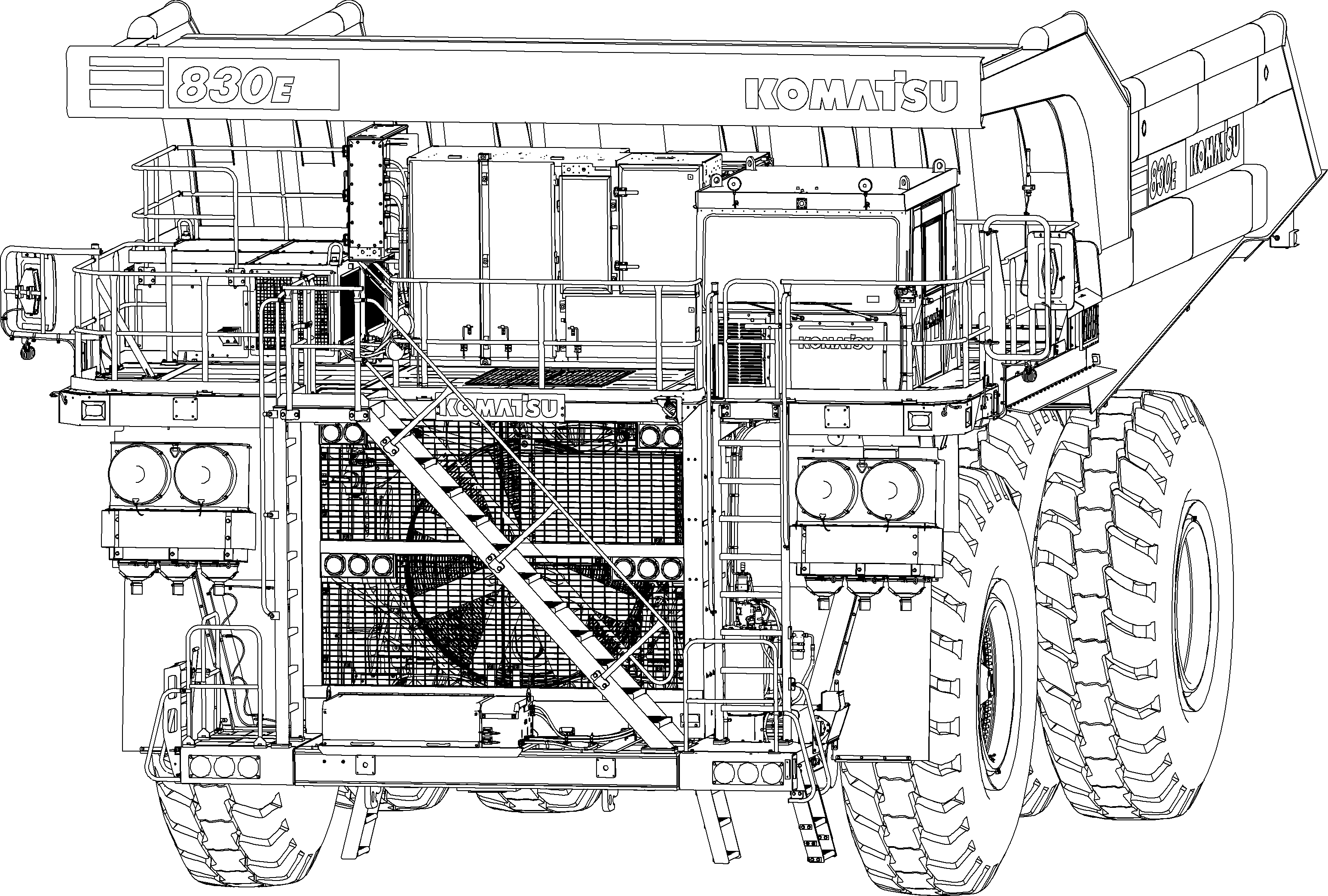 Dump Trucks Komatsu / AFE NEW / AFE77-AS 830E-5 S/N A50110 - A50111, A50118  COPPER MOUNTAIN(afe77-as)
