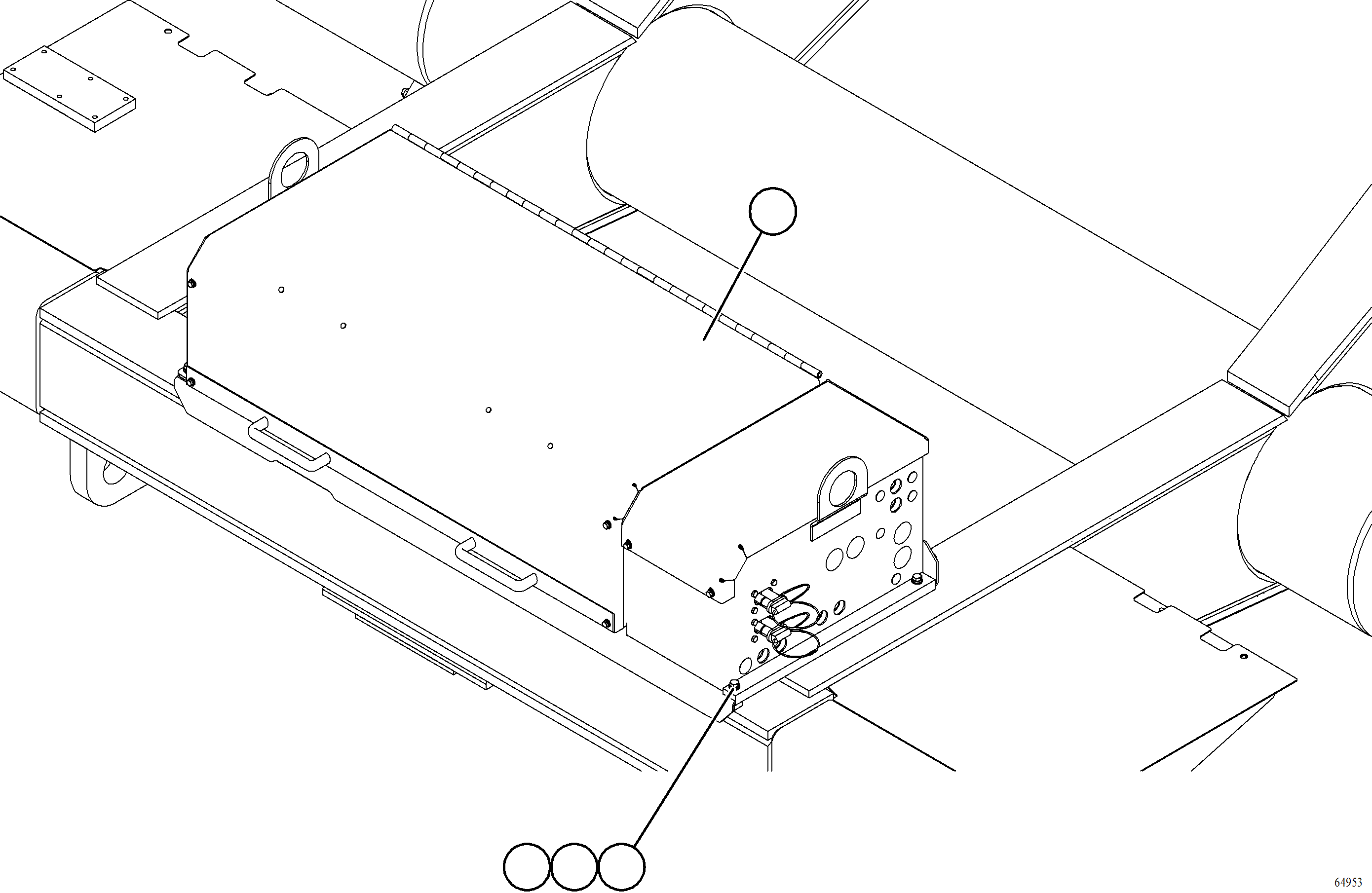 Komatsu parts book diagram for AFE77-AT 830E-5 S/N A50114  GOONYELLA: BATTERY BOX INSTALLATION