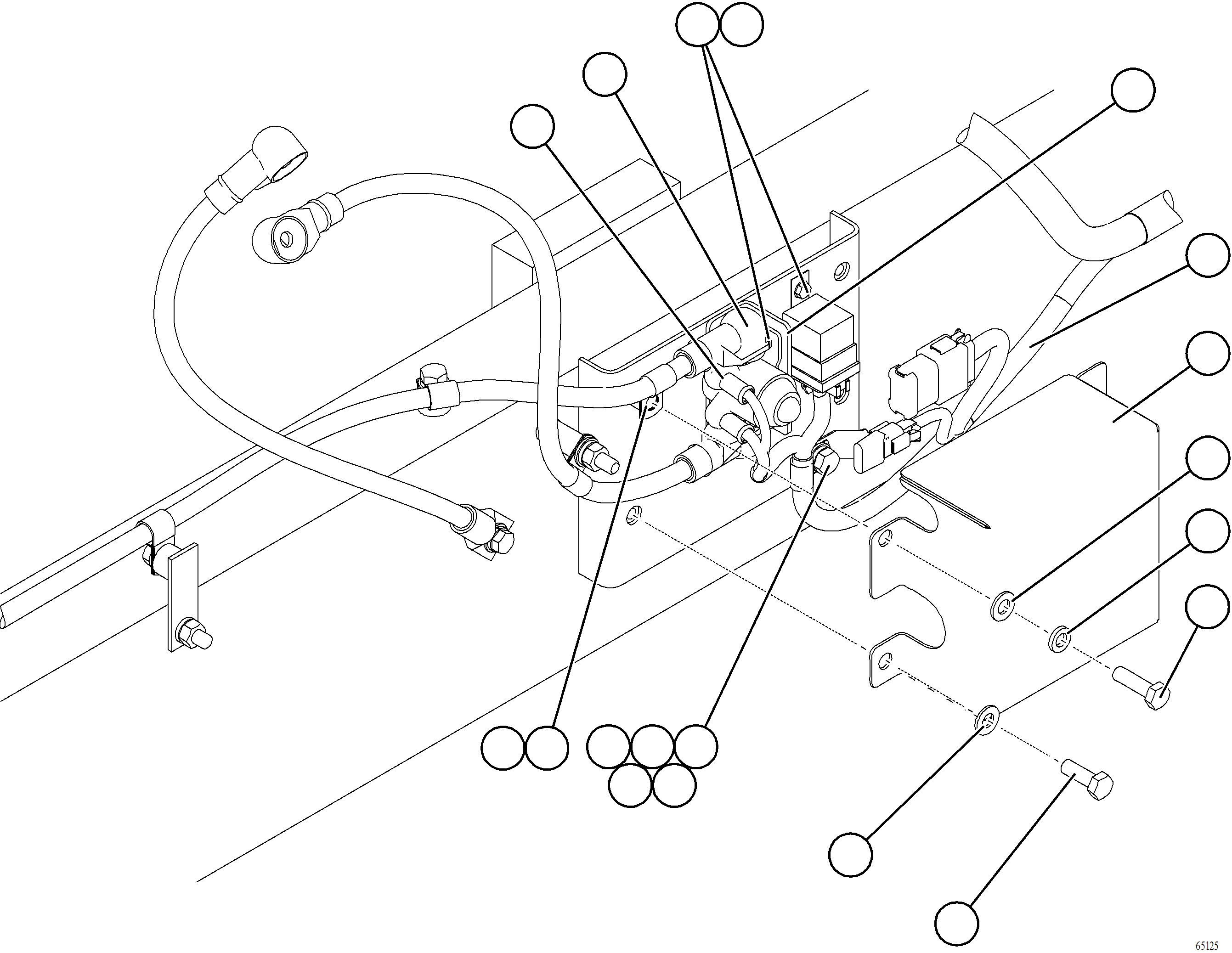 Komatsu parts book diagram for AFE77-AT 830E-5 S/N A50114  GOONYELLA: ENGINE PRELUBE WIRING    2/2