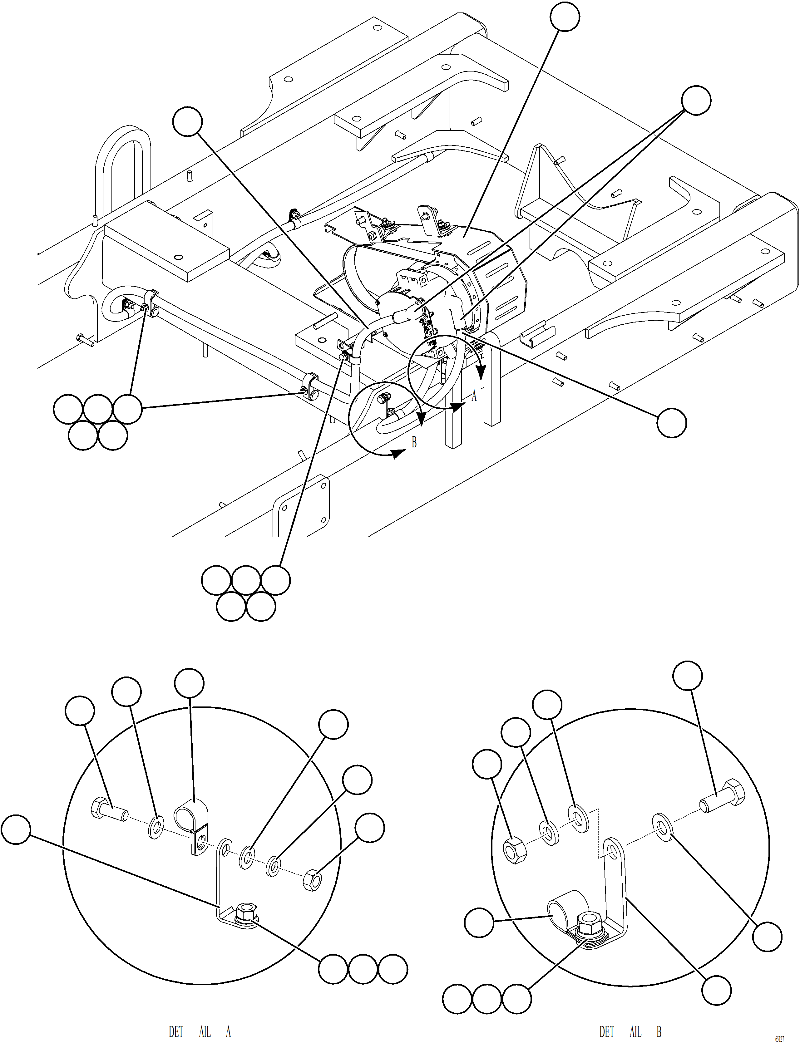 Komatsu parts book diagram for AFE77-AT 830E-5 S/N A50114  GOONYELLA: BATTERY CHARGING ALTERNATOR WIRING    1/2