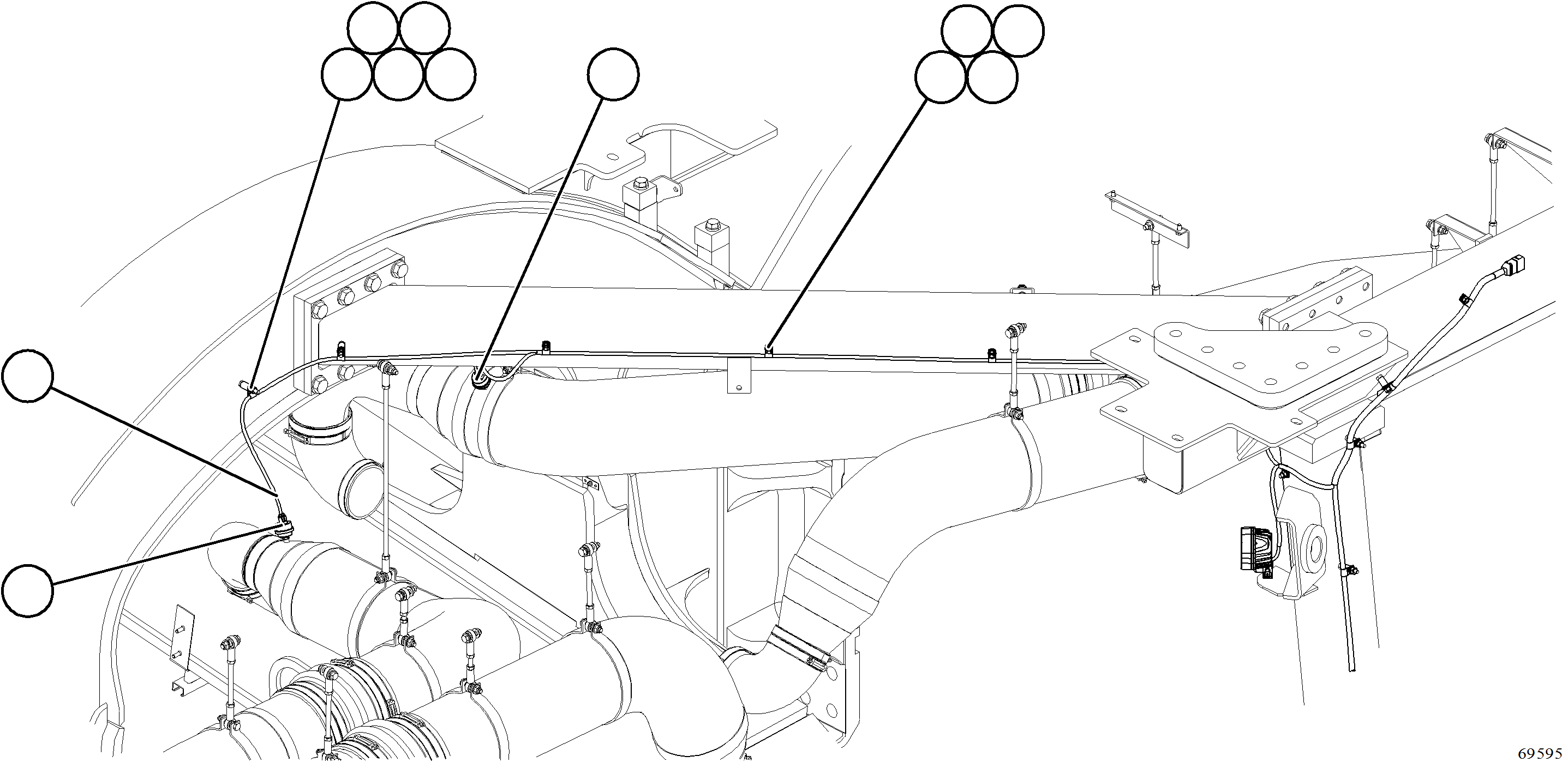Komatsu parts book diagram for AFE77-AT 830E-5 S/N A50114  GOONYELLA: ENGINE AIR INTAKE PRESSURE SWITCH