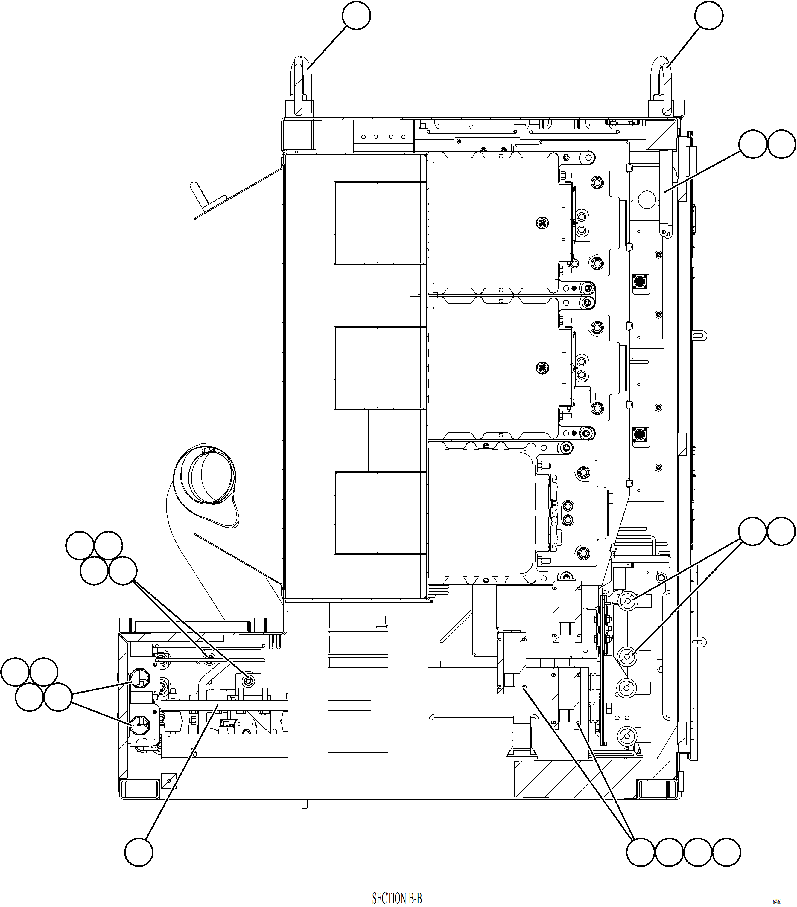 Komatsu parts book diagram for AFE77-AT 830E-5 S/N A50114  GOONYELLA: CONTROL CABINET    4/13