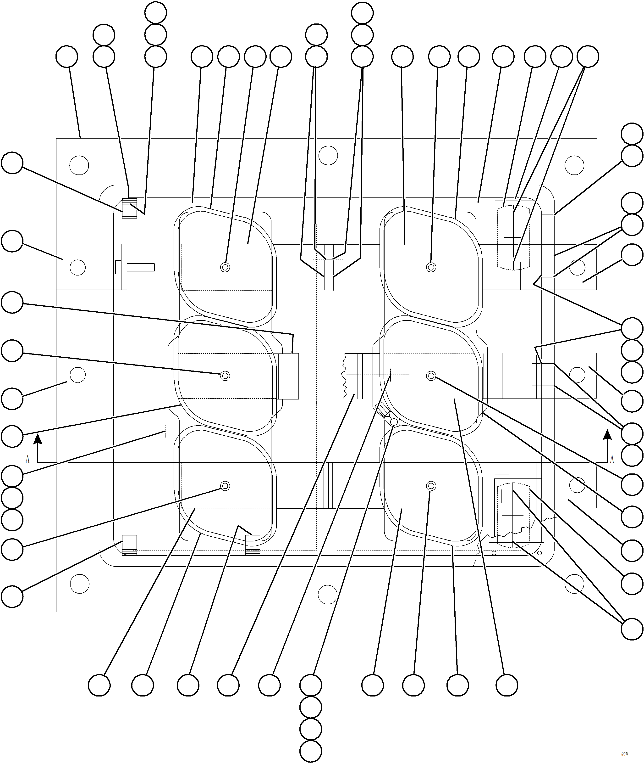 Komatsu parts book diagram for AFE77-AT 830E-5 S/N A50114  GOONYELLA: AFSE PANEL    1/2    58B-43-00220