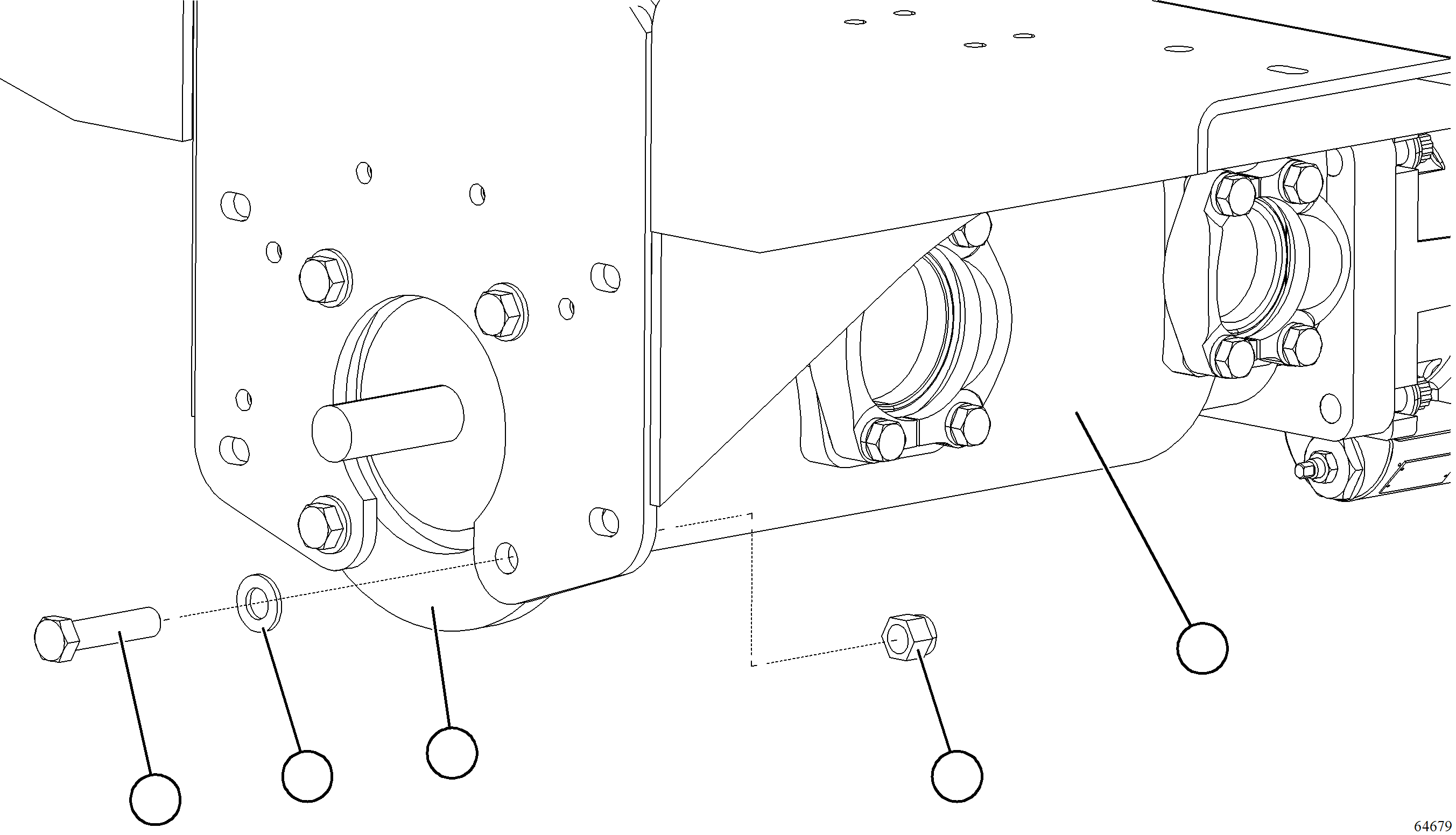 Komatsu parts book diagram for AFE77-AT 830E-5 S/N A50114  GOONYELLA: HOIST PUMP INSTALLATION