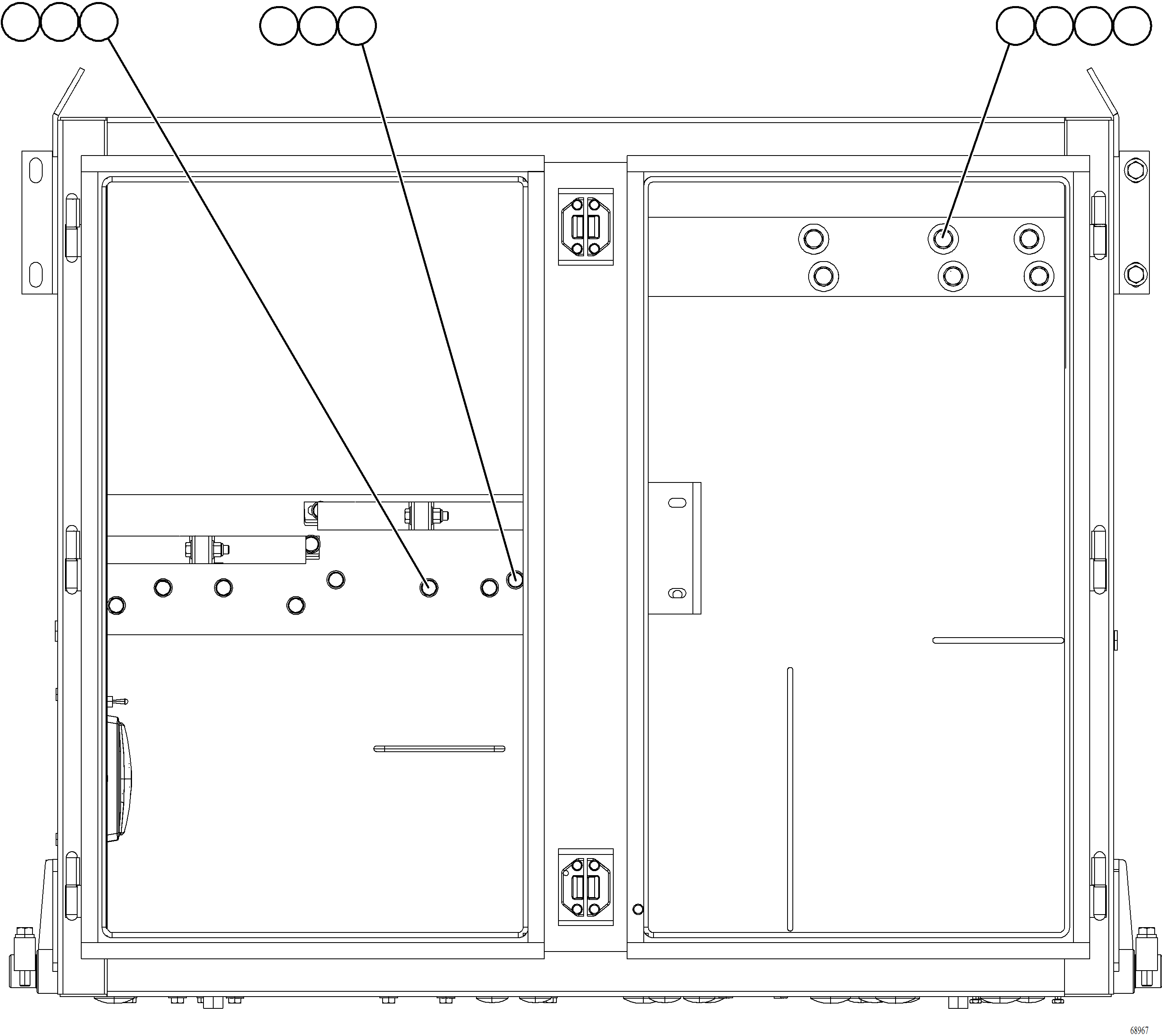 Komatsu parts book diagram for AFE77-AT 830E-5 S/N A50114  GOONYELLA: HYDRAULIC BRAKE CABINET INSTALLATION    2/2