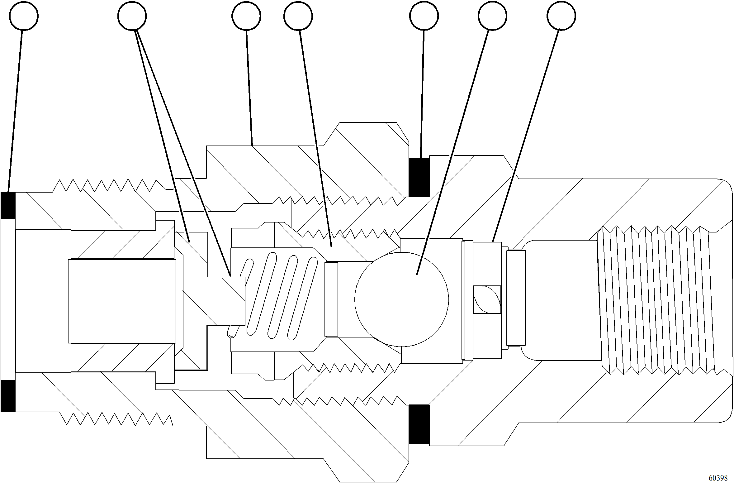 Komatsu parts book diagram for AFE77-AT 830E-5 S/N A50114  GOONYELLA: CHECK VALVE ASSEMBLY    LA1187