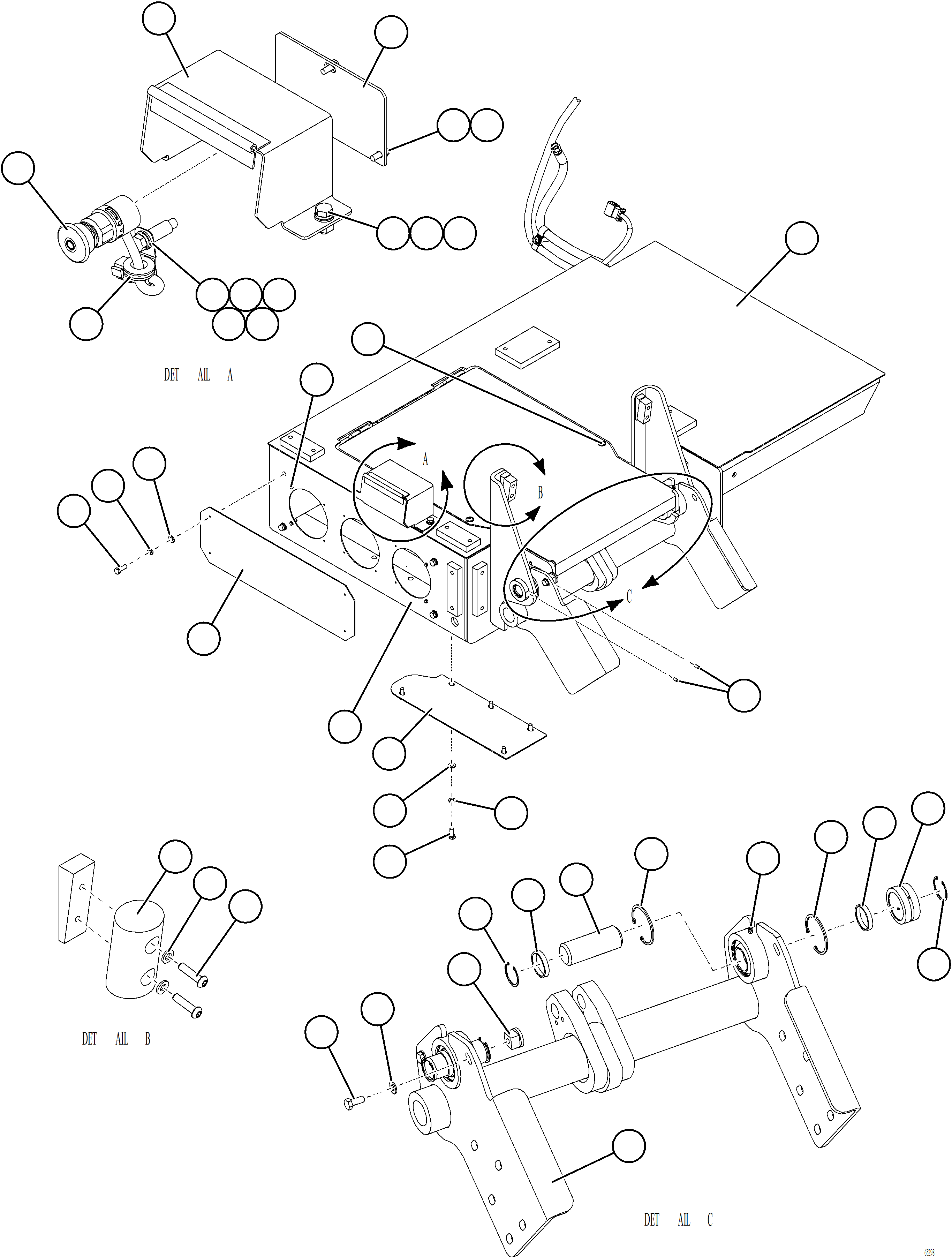 Komatsu parts book diagram for AFE77-AT 830E-5 S/N A50114  GOONYELLA: PLATFORM ASSEMBLY    1/2    58E-54-13714
