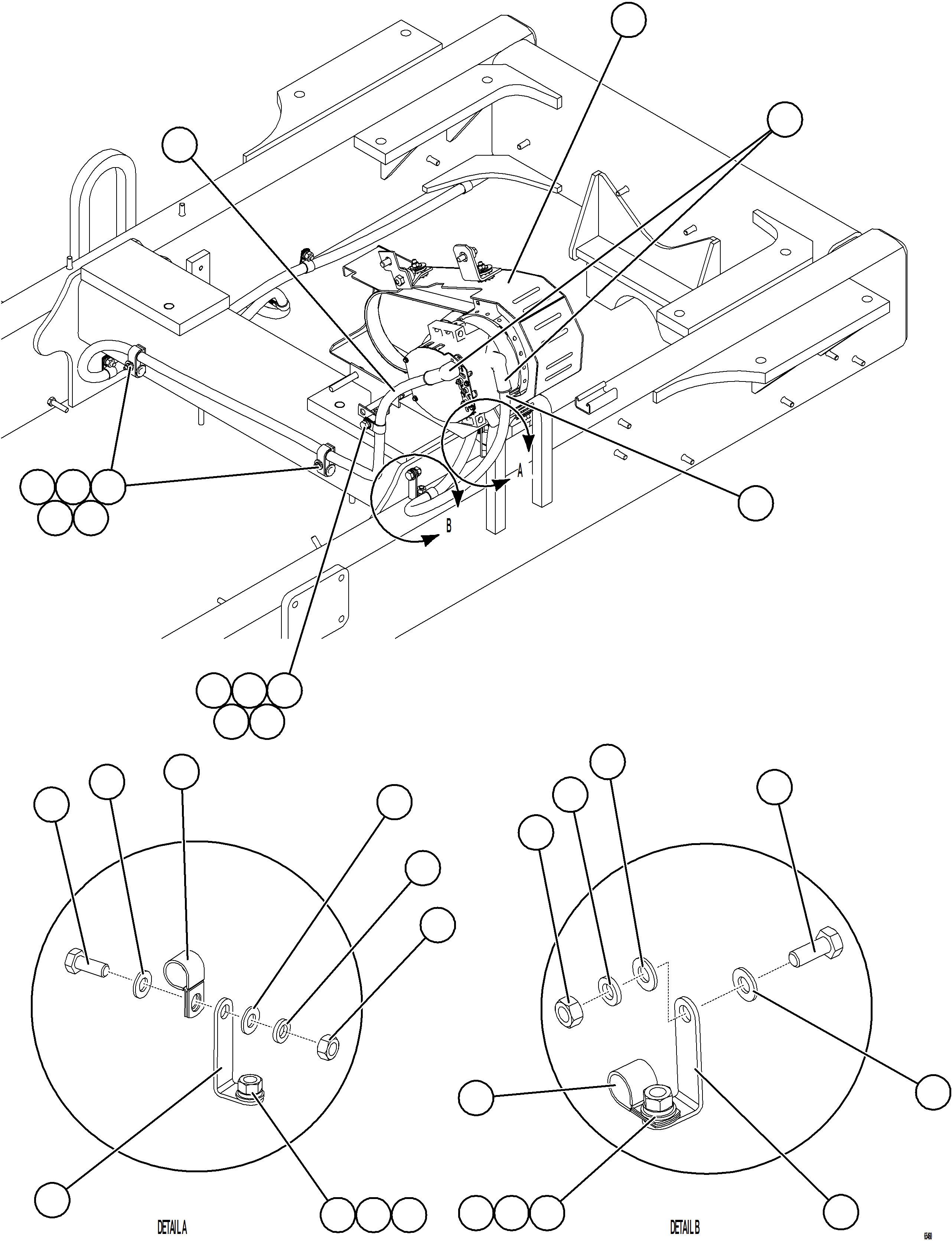 Komatsu parts book diagram for AFE77-BL 830E-5 S/N A50167 - A50168  CONUMA COAL: BATTERY CHARGING ALTERNATOR WIRING    1/2