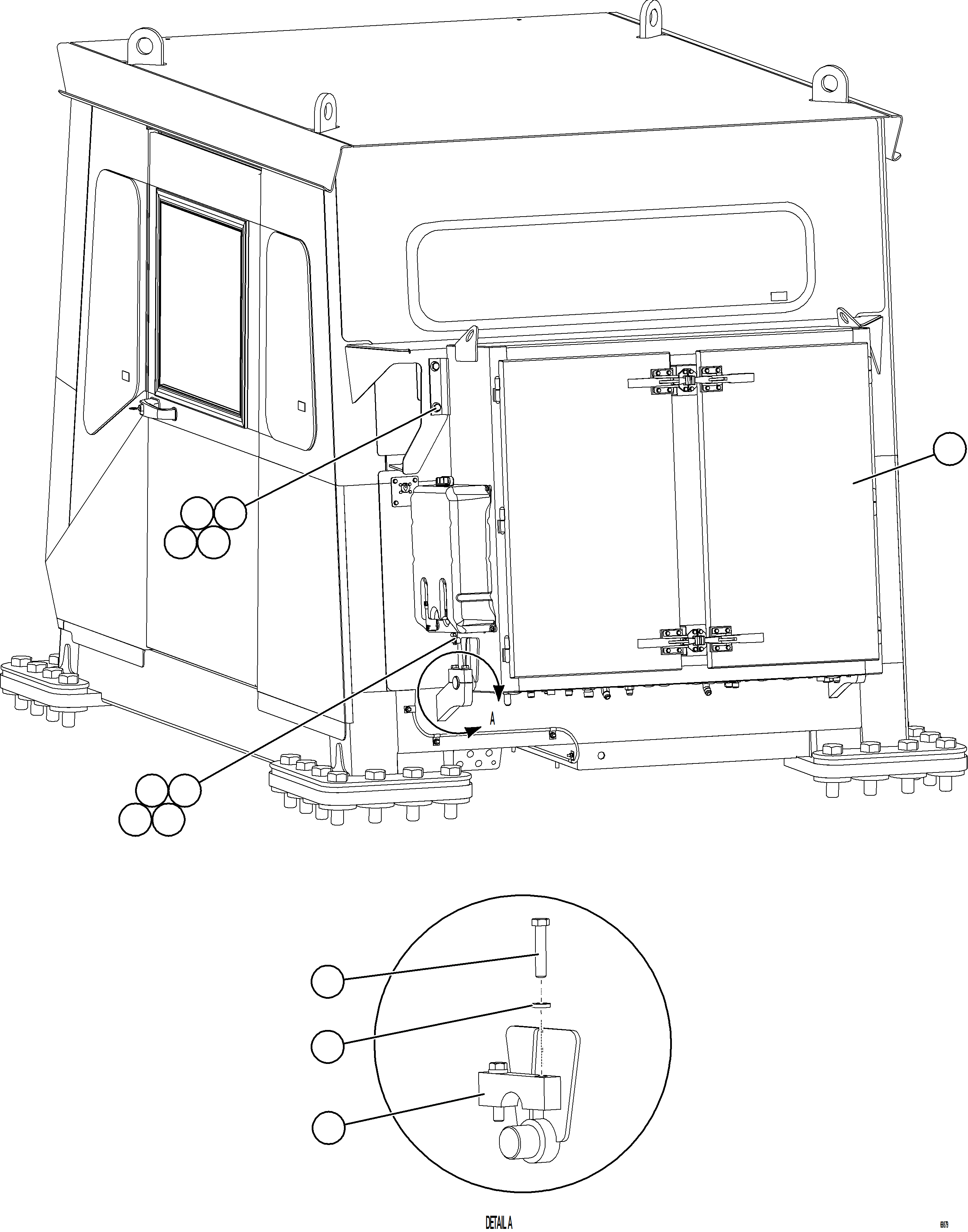 Komatsu parts book diagram for AFE77-BL 830E-5 S/N A50167 - A50168  CONUMA COAL: HYDRAULIC BRAKE CABINET INSTALLATION
