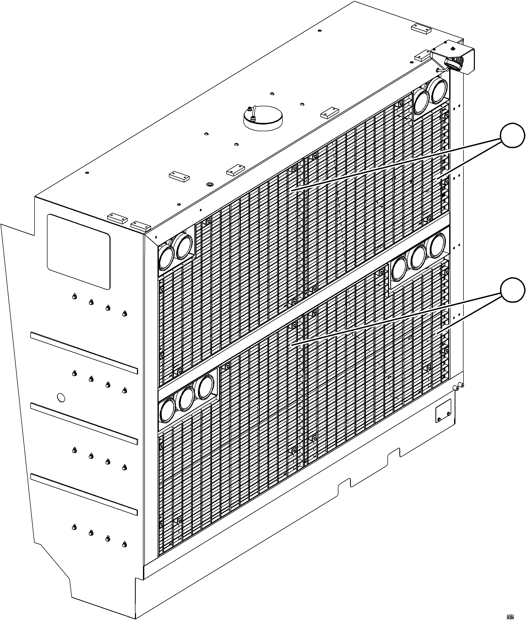 Komatsu parts book diagram for AFE77-BL 830E-5 S/N A50167 - A50168  CONUMA COAL: GRILLE INSERTS