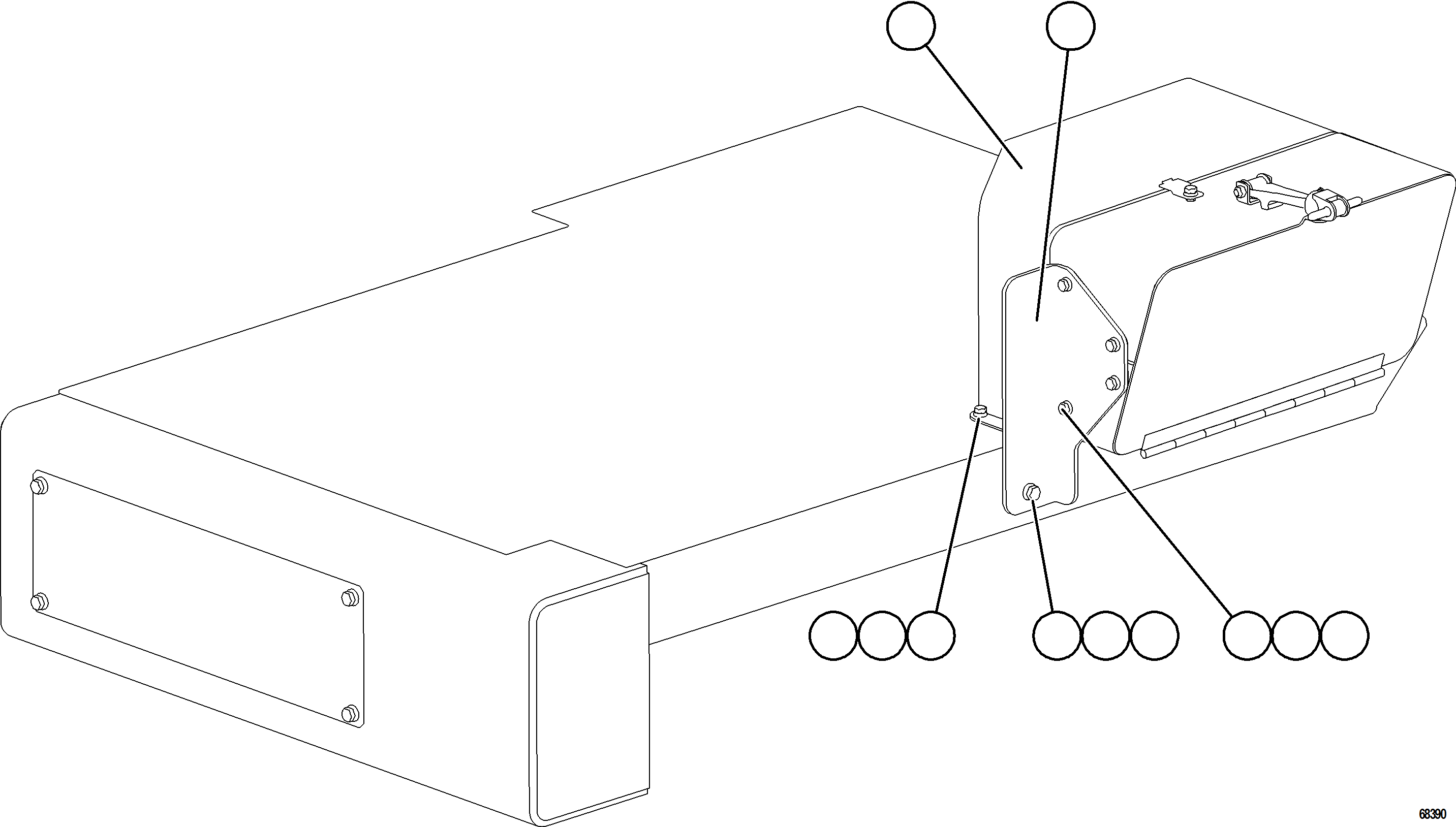 Komatsu parts book diagram for AFE77-BL 830E-5 S/N A50167 - A50168  CONUMA COAL: ISOLATION BOX WIRING COVERS