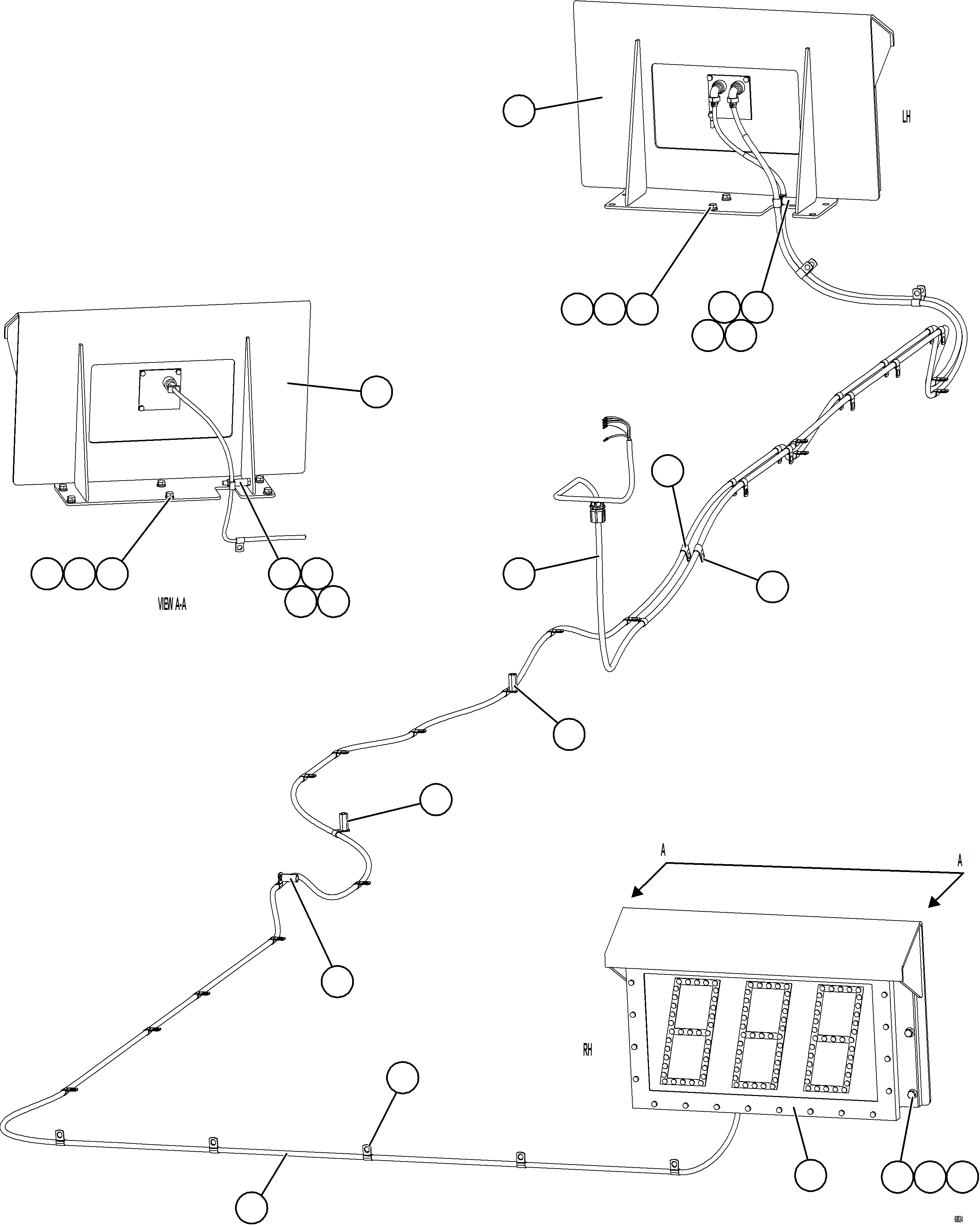 Komatsu parts book diagram for AFE77-BL 830E-5 S/N A50167 - A50168  CONUMA COAL: PLM SCOREBOARD