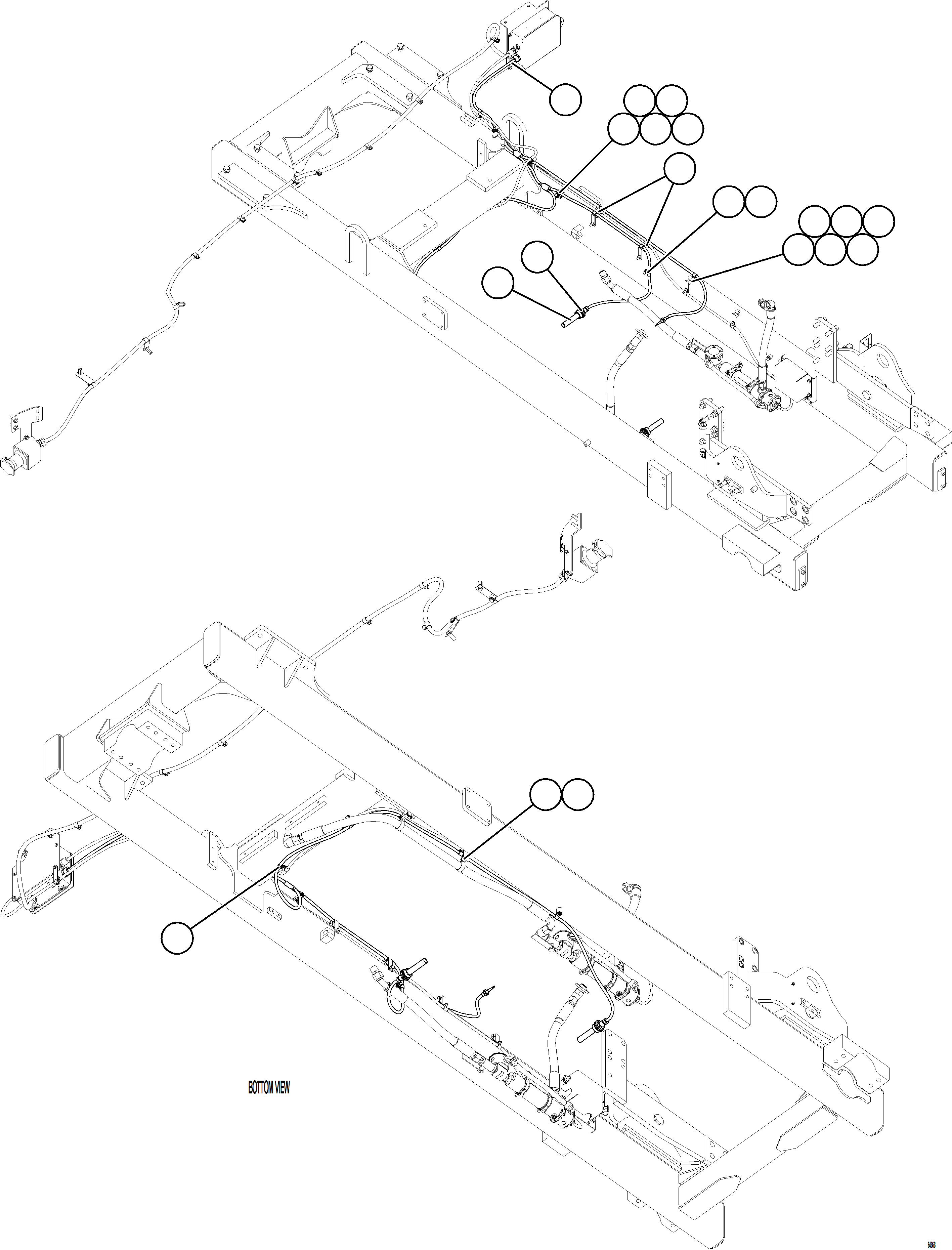 Komatsu parts book diagram for AFE77-BL 830E-5 S/N A50167 - A50168  CONUMA COAL: HOTSTART - ENGINE OIL