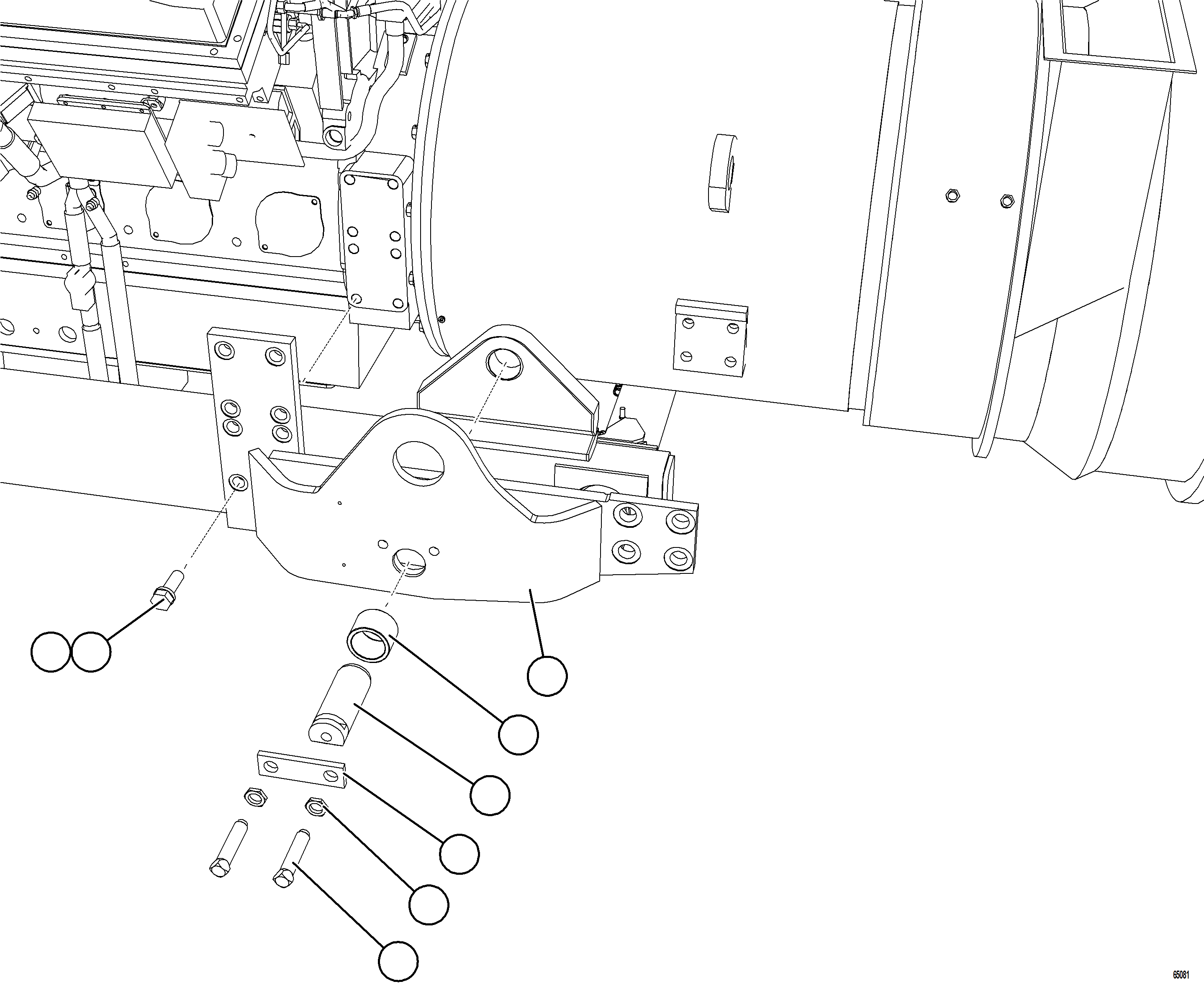 Dump Trucks Komatsu / AFE NEW / AFE77-BP 830E-5 S/N A50187, A50192 - A50193  KAL / STOCK(afe77-bp) / ENGINE CRADLE INSTALLATION    1/2(B-022 : 65081)