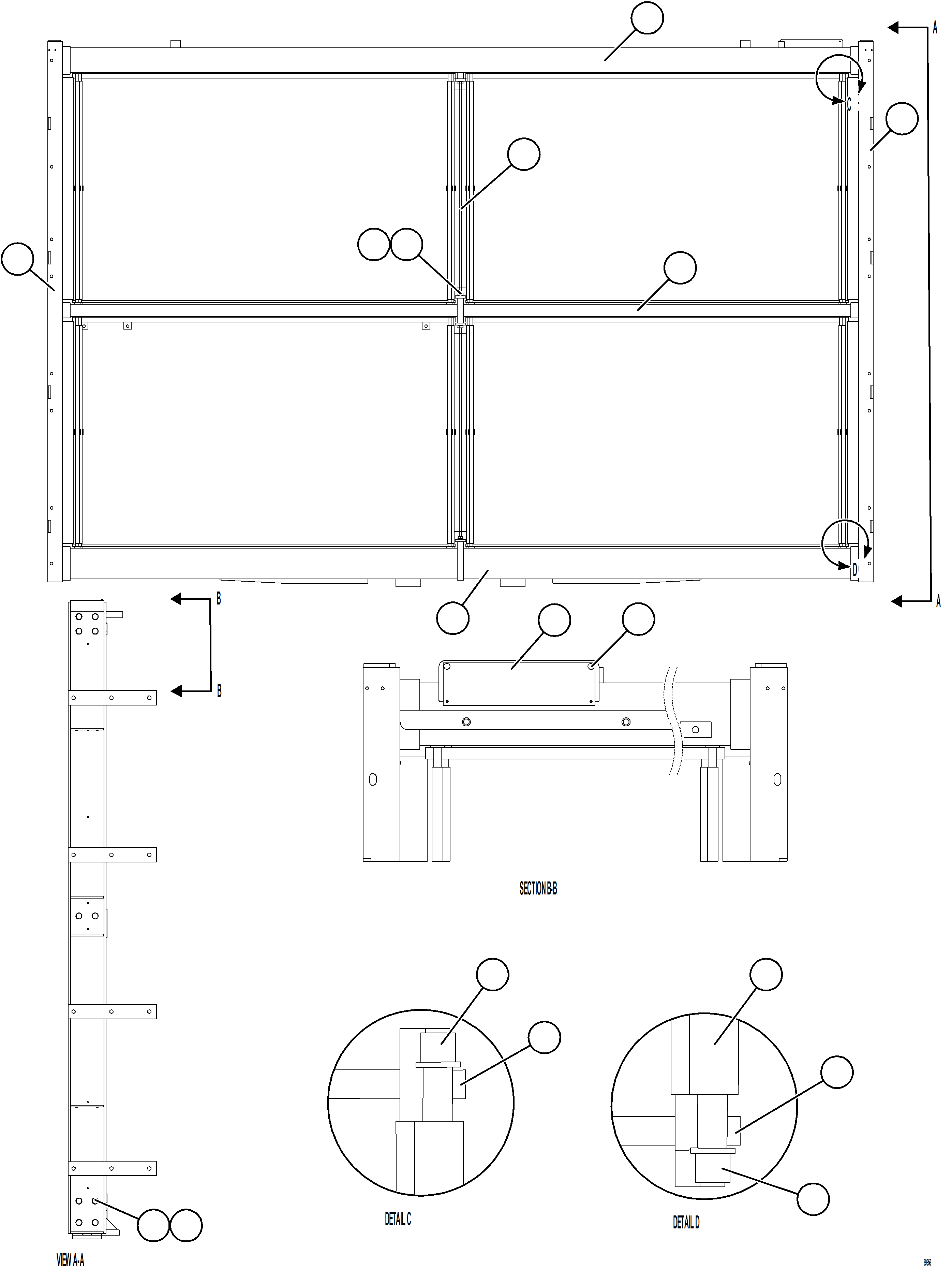 Komatsu parts book diagram for AFE77-BU 830E-5 S/N A50216 - A50217  KCH: LOW TEMPERATURE CORE    58E-03-03010