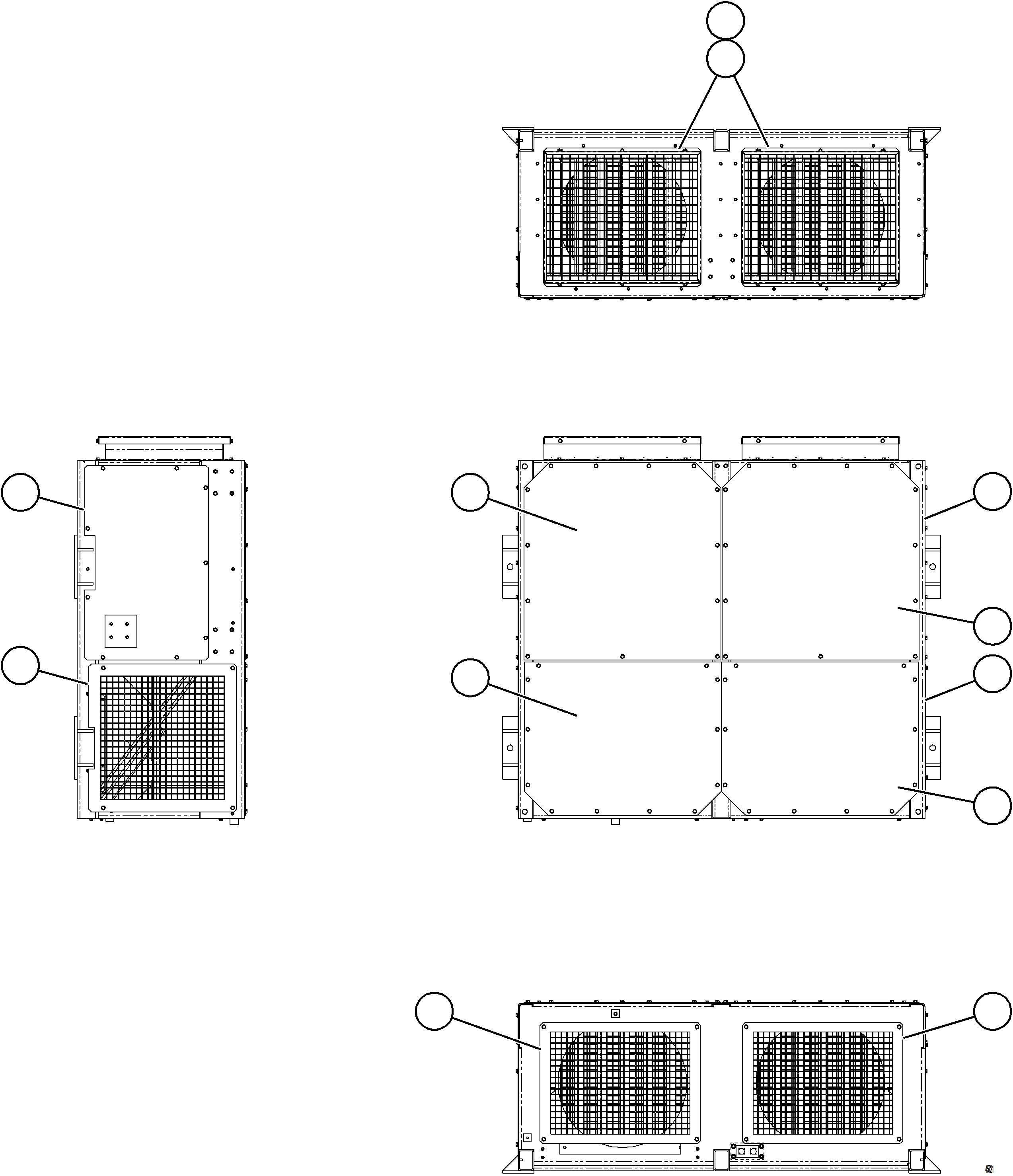 Komatsu parts book diagram for AFE77-BU 830E-5 S/N A50216 - A50217  KCH: RETARDING GRID    2/6    58E-43-00511
