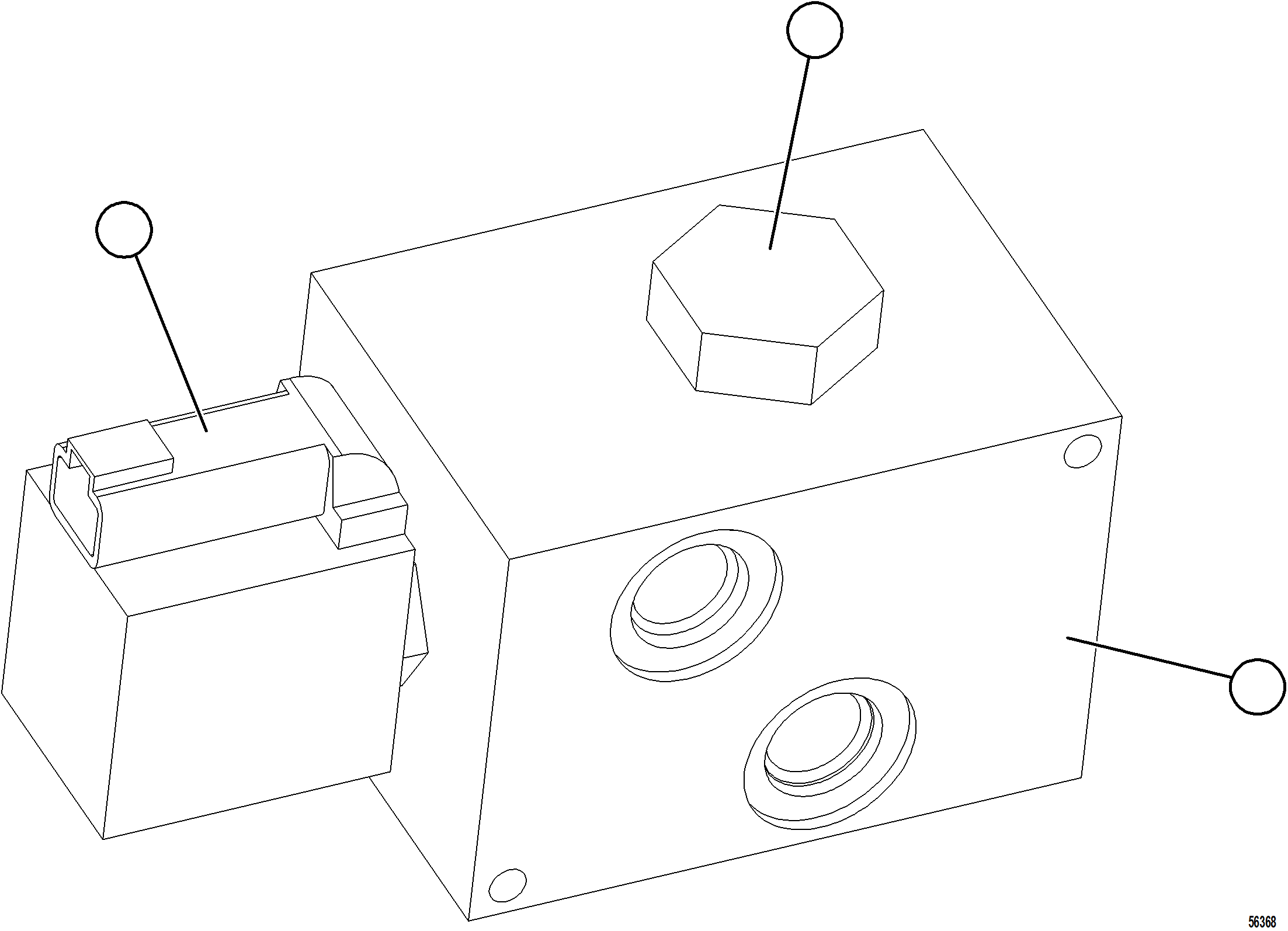 Komatsu parts book diagram for AFE77-BU 830E-5 S/N A50216 - A50217  KCH: HOIST PILOT MANIFOLD    58D-60-80000