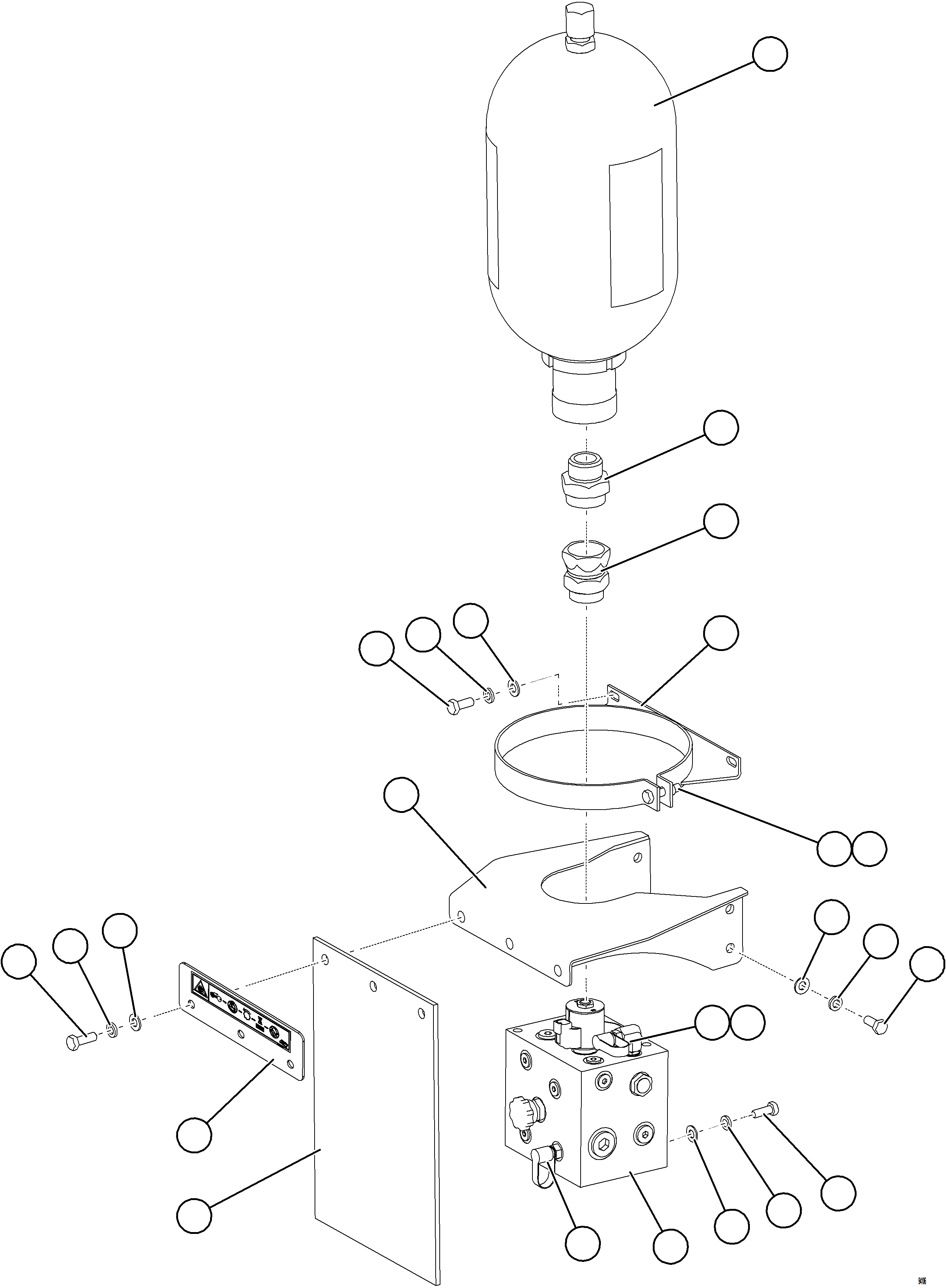Komatsu parts book diagram for AFE77-BU 830E-5 S/N A50216 - A50217  KCH: AUXILIARY HYDRAULIC SYSTEM    2/2