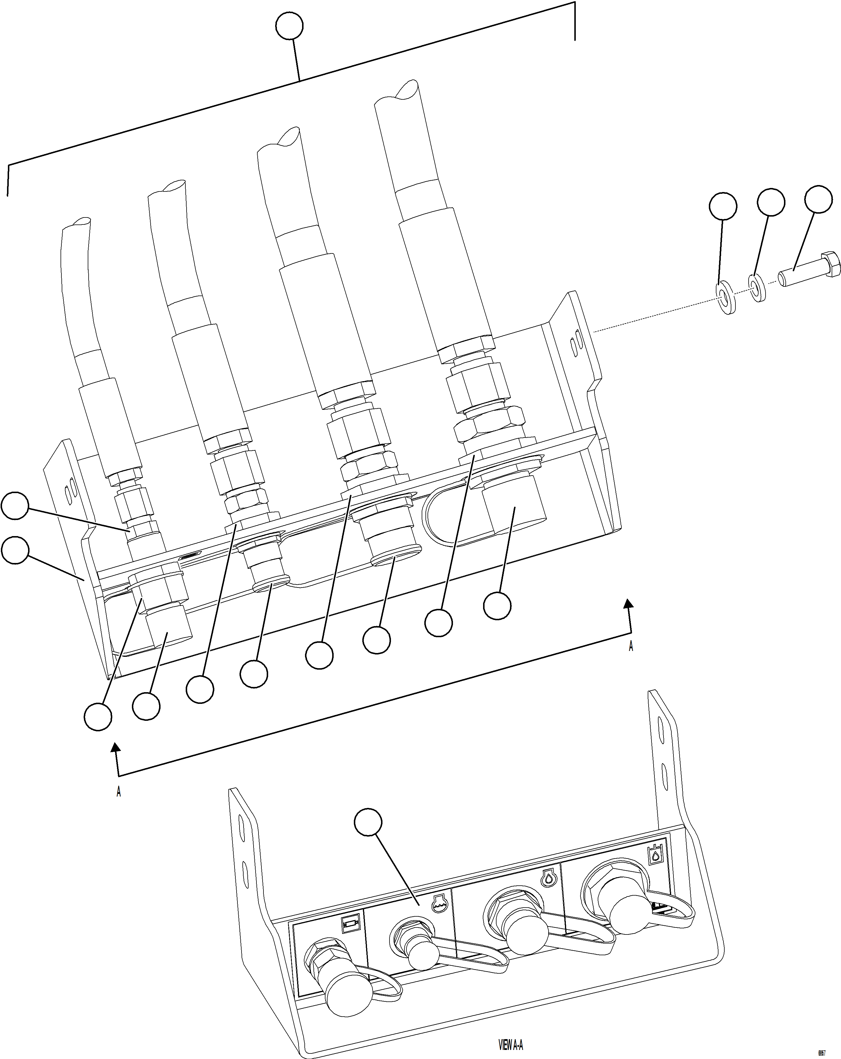 Komatsu parts book diagram for AFE77-BU 830E-5 S/N A50216 - A50217  KCH: REMOTE SERVICE CENTER    2/2