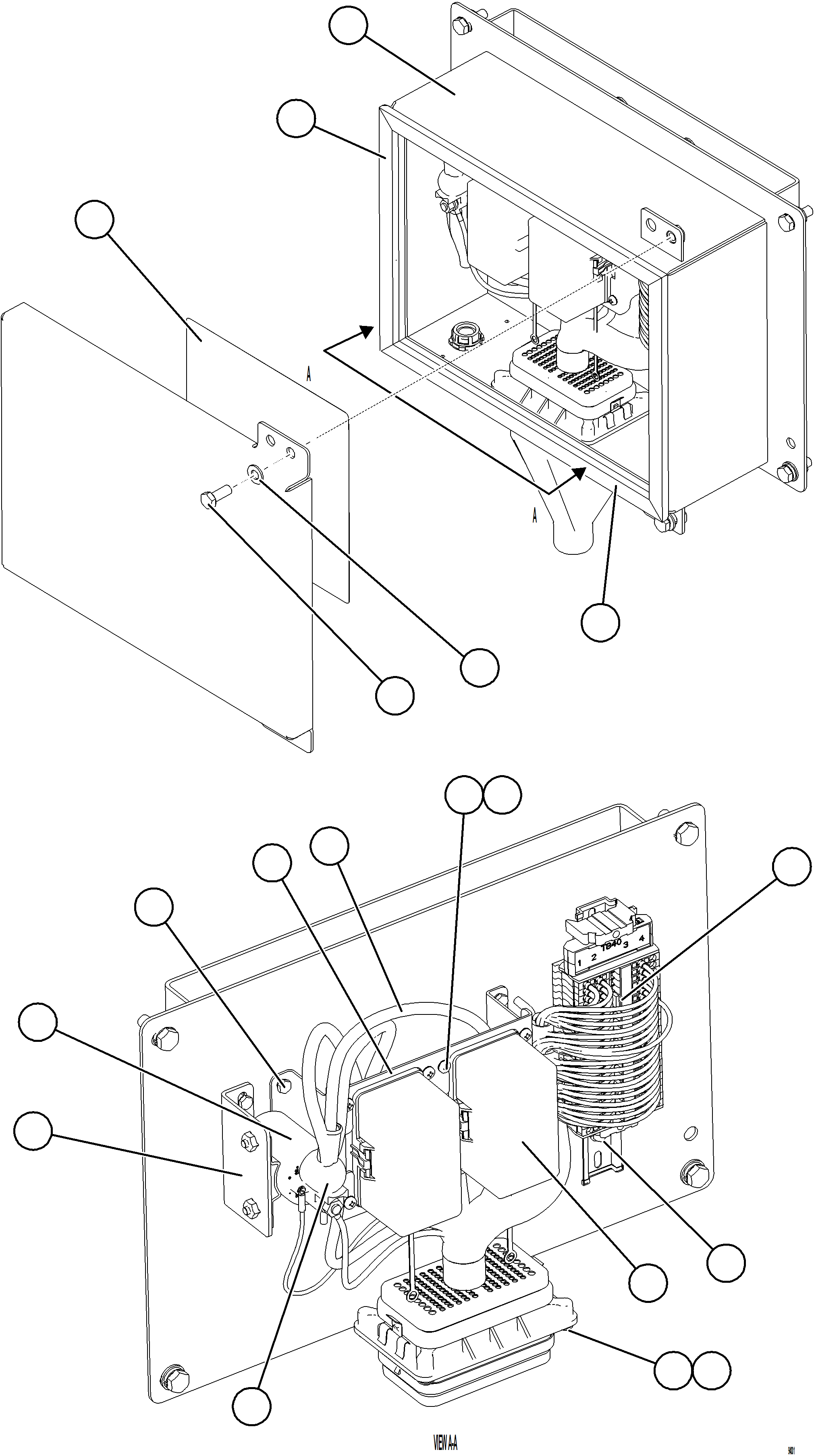 Dump Trucks Komatsu / AFE77-CB 830E-5 S/N A50238 - A50241,A50245  KW(afe77-cb) / DEF SYSTEM WIRING RELAY BOX    58B-06-19024(E-176 : 94001)