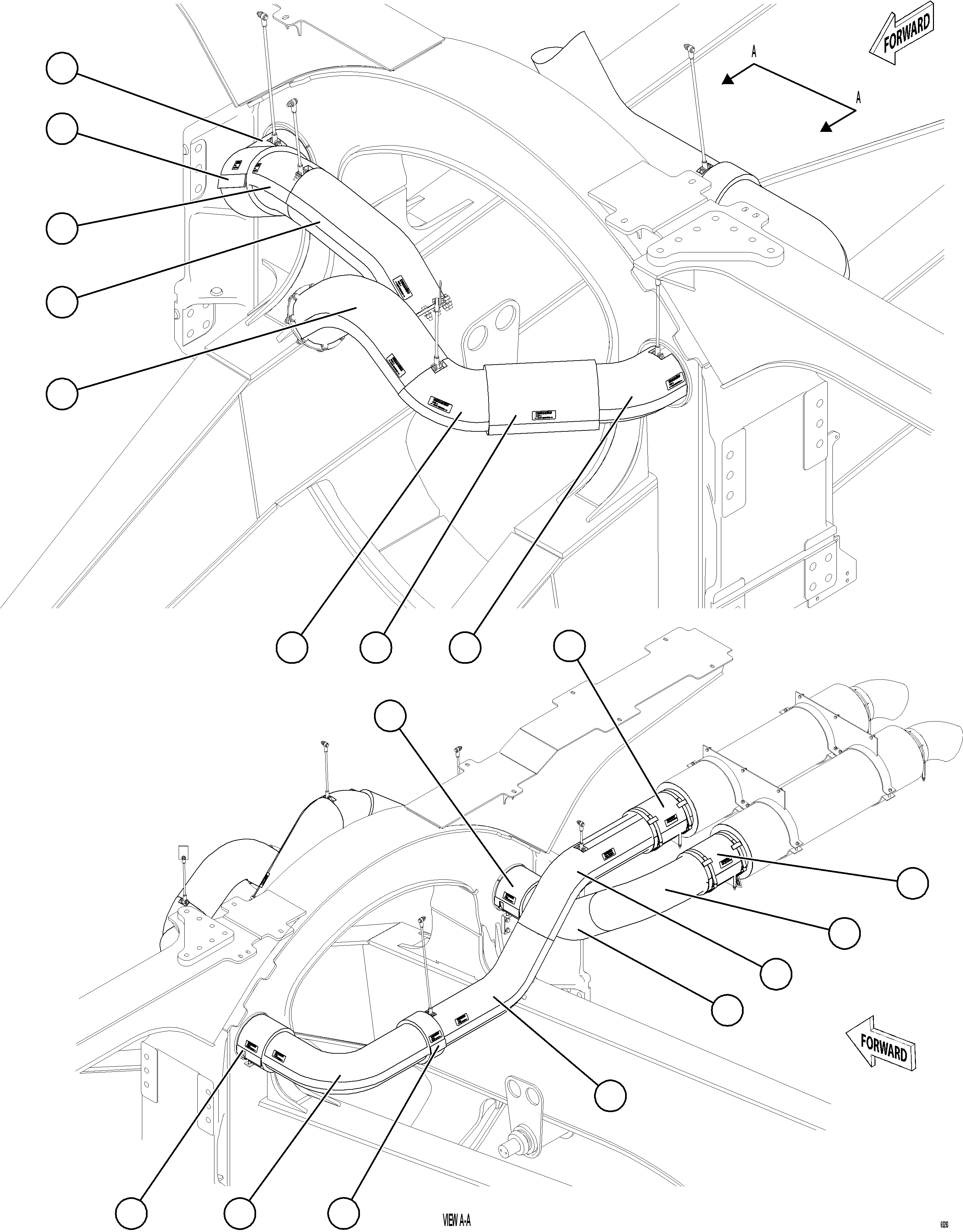 Dump Trucks Komatsu / AFE77-CD 830E-5 S/N A50246 - A50247  KCH(afe77-cd) / EXHAUST BLANKETS(B-030 : 65293)