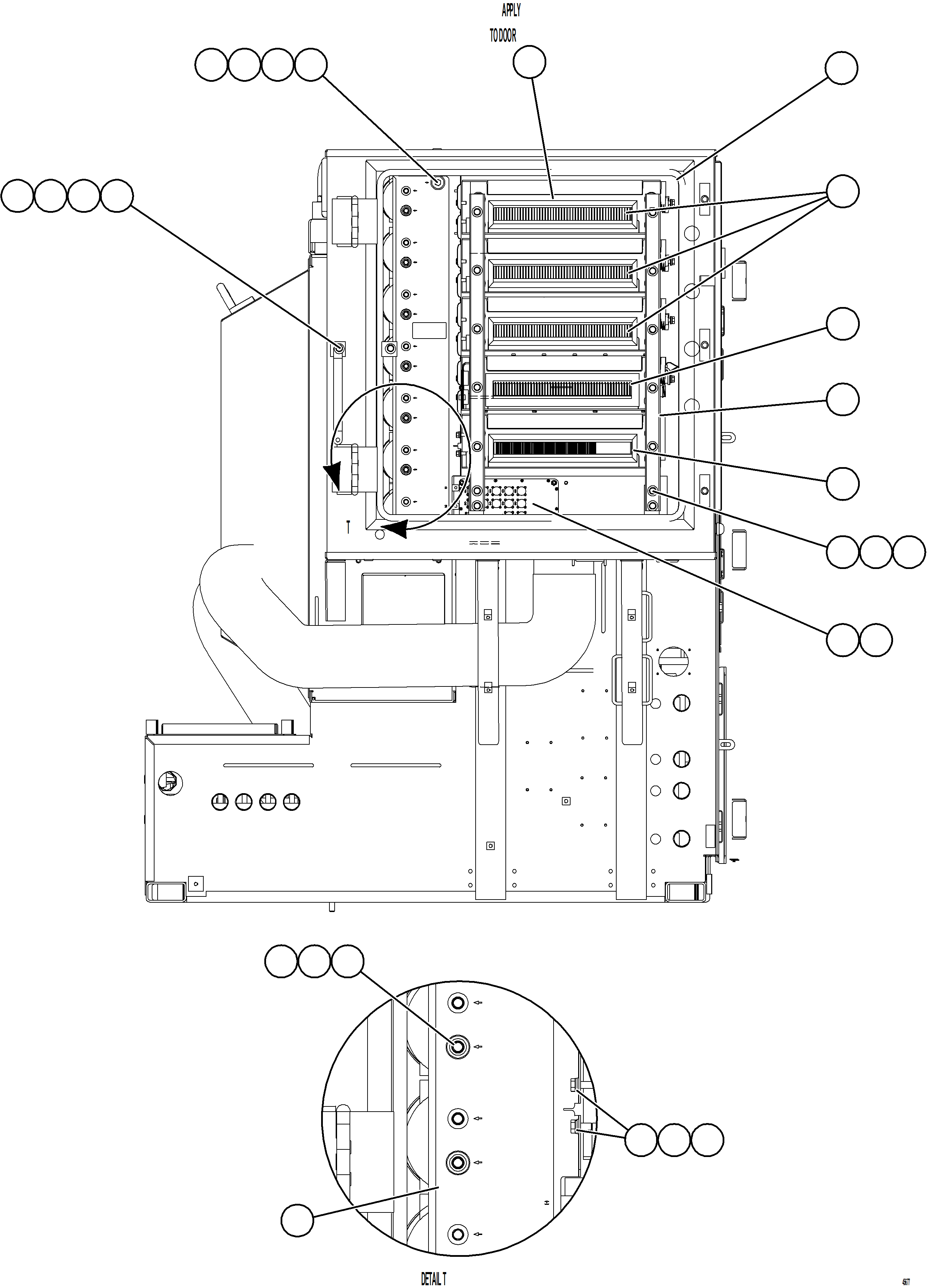 Komatsu parts book diagram for AFE77-CN 830E-5 S/N A50294 - A50295  SMS: CONTROL CABINET    12/13