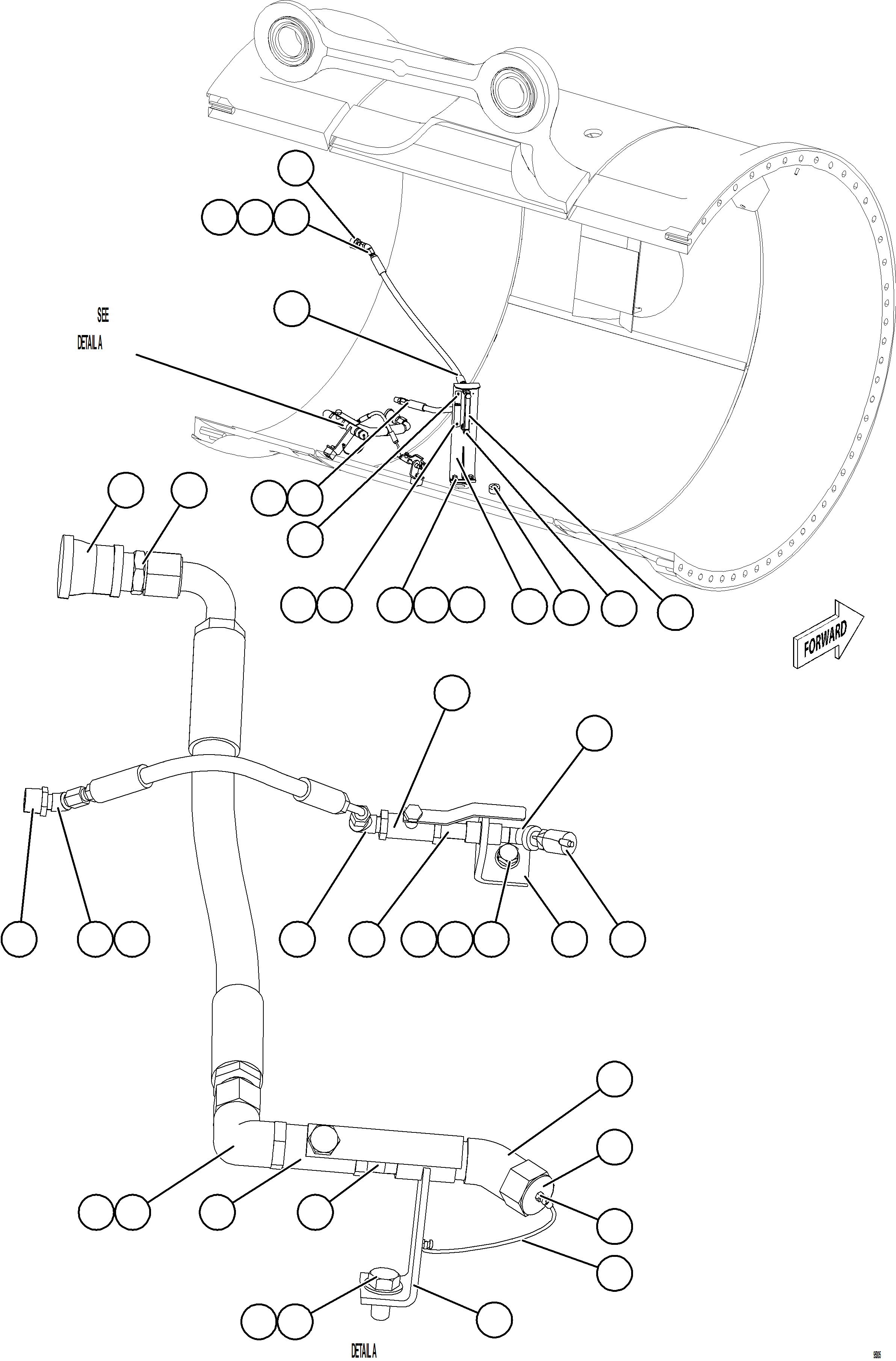Komatsu parts book diagram for AFE77-CN 830E-5 S/N A50294 - A50295  SMS: REAR AXLE SERVICE CENTER - LH