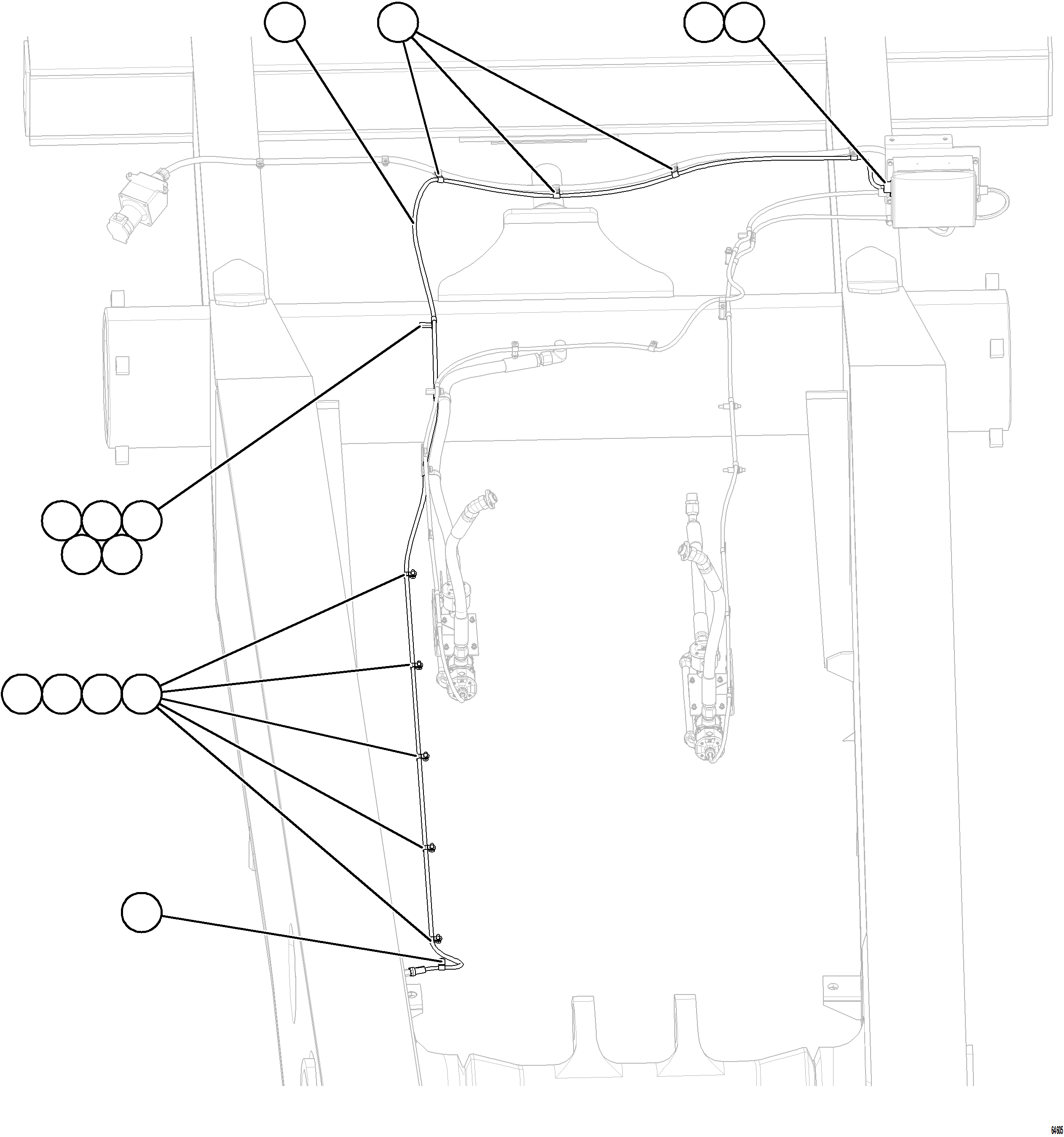 Komatsu parts book diagram for AFE77-CN 830E-5 S/N A50294 - A50295  SMS: HOTSTART - HYDRAULIC OIL HEATER    1/2