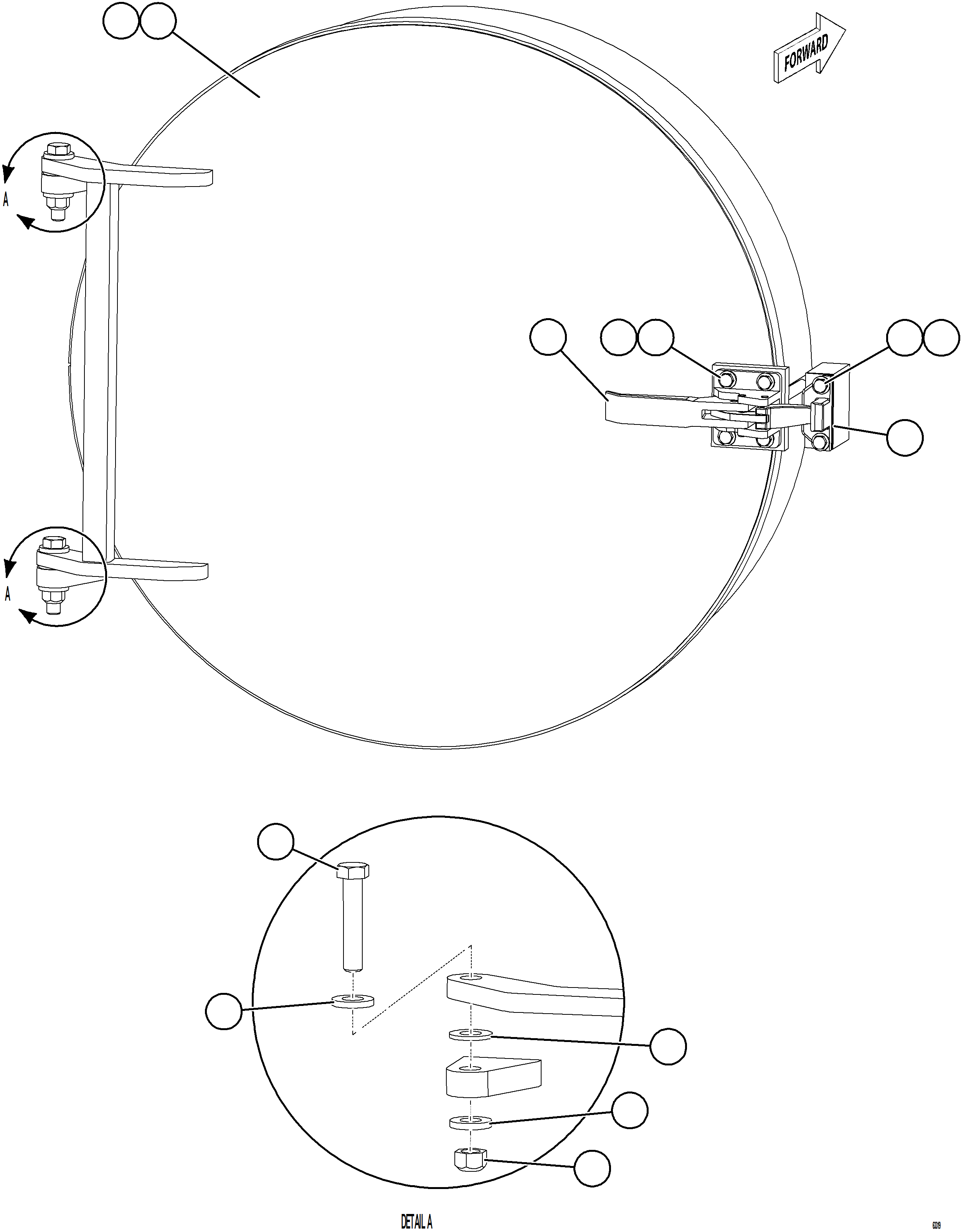 Komatsu parts book diagram for AFE77-CV 830E-5 S/N A50338,A50341 - A40345  KCH: REAR AXLE HOUSING HATCH