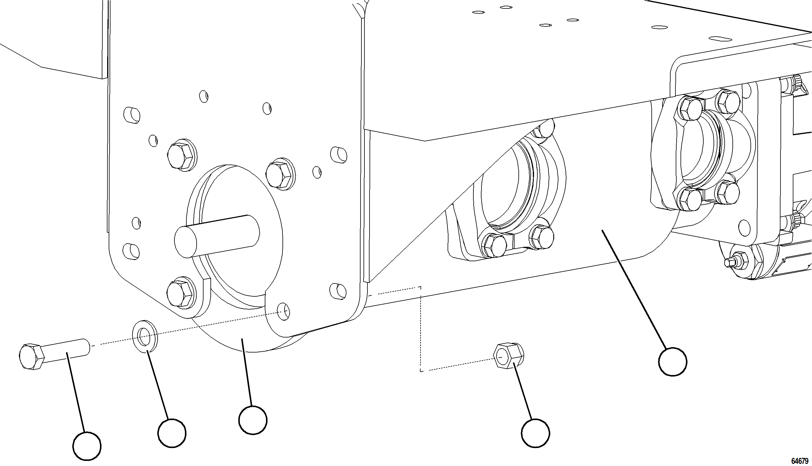 Komatsu parts book diagram for AFE77-CX 830E-5 S/N A50347 - A50348,A50355,A50362,A50368,A50370 - A50371  KBI: HOIST PUMP INSTALLATION