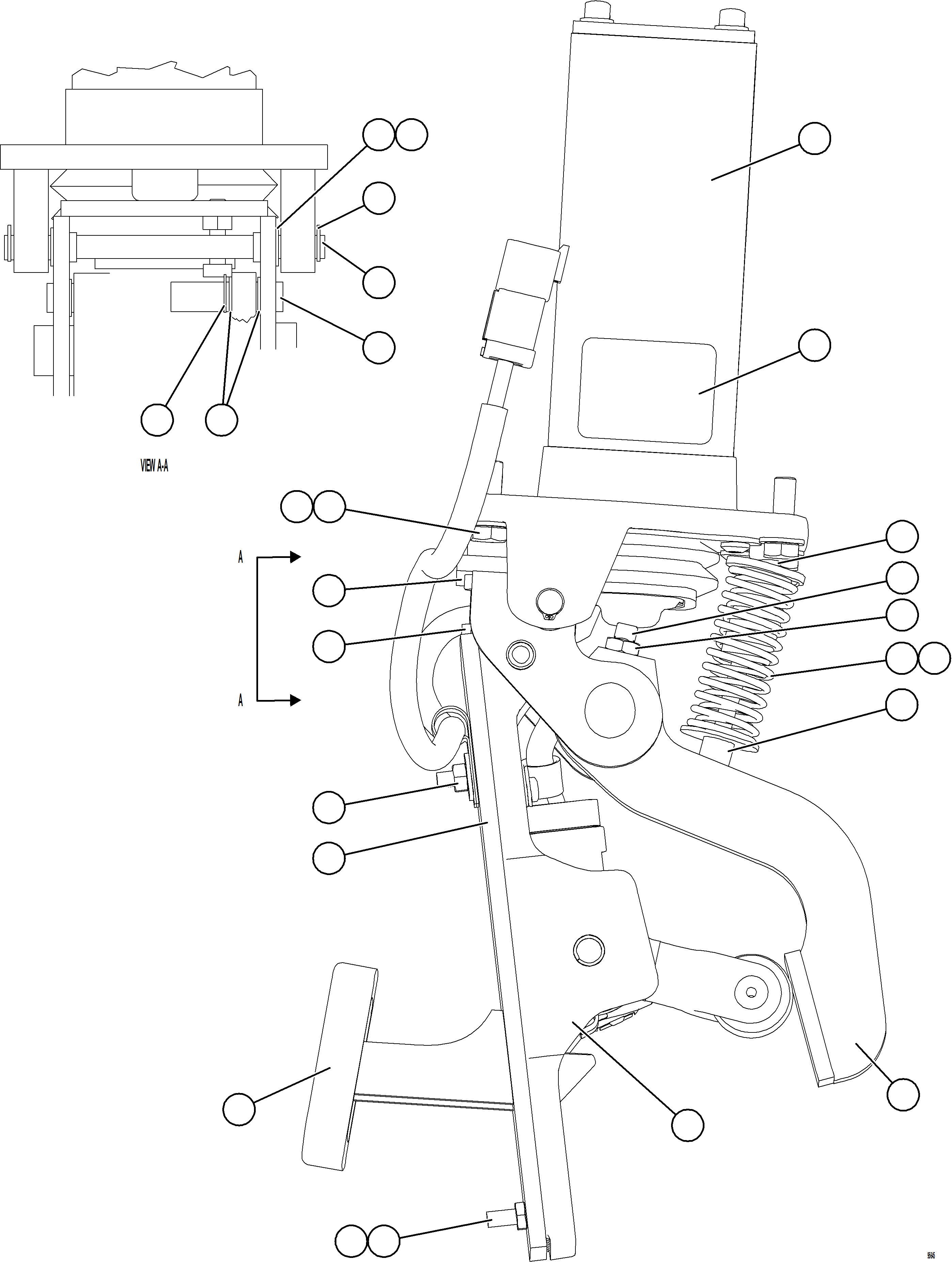 Komatsu parts book diagram for AFE77-CX 830E-5 S/N A50347 - A50348,A50355,A50362,A50368,A50370 - A50371  KBI: BRAKE VALVE ASSEMBLY