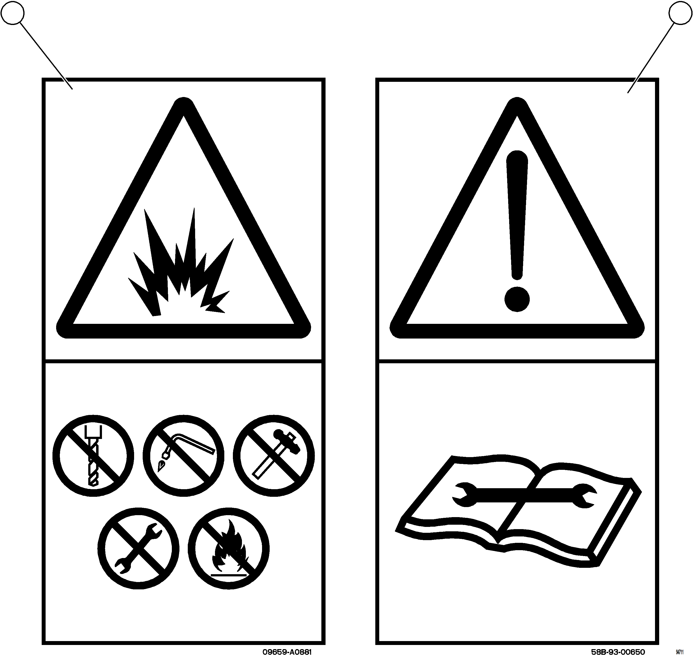 Komatsu parts book diagram for AFE77-CX 830E-5 S/N A50347 - A50348,A50355,A50362,A50368,A50370 - A50371  KBI: SAFETY LABELS    7/8