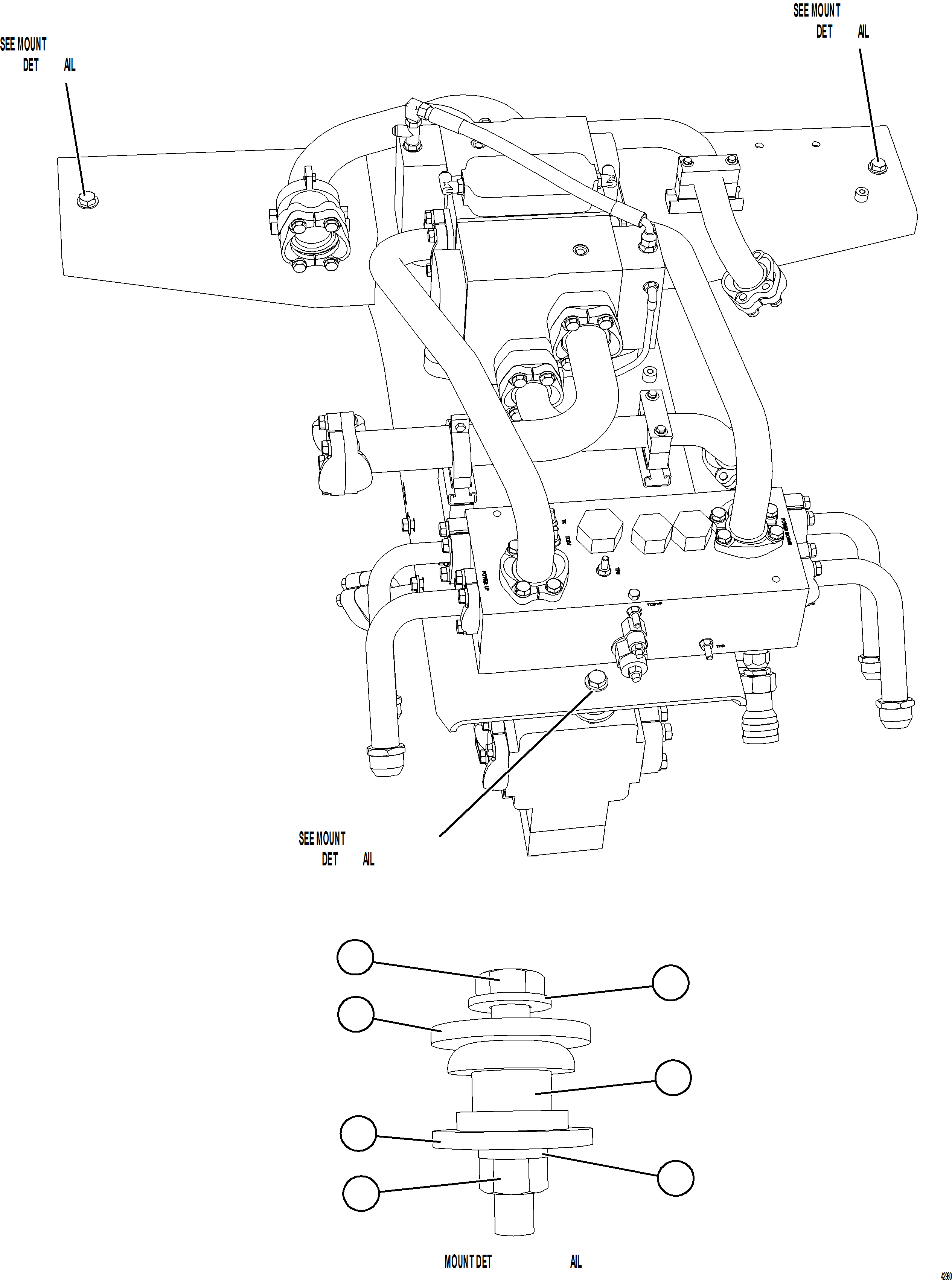 Dump Trucks Komatsu / AFE77-S 830E-5 S/N A50057  HEAVY METAL(afe77-s) / VALVE/PUMP MODULE INSTALLATION(360 : 42980)