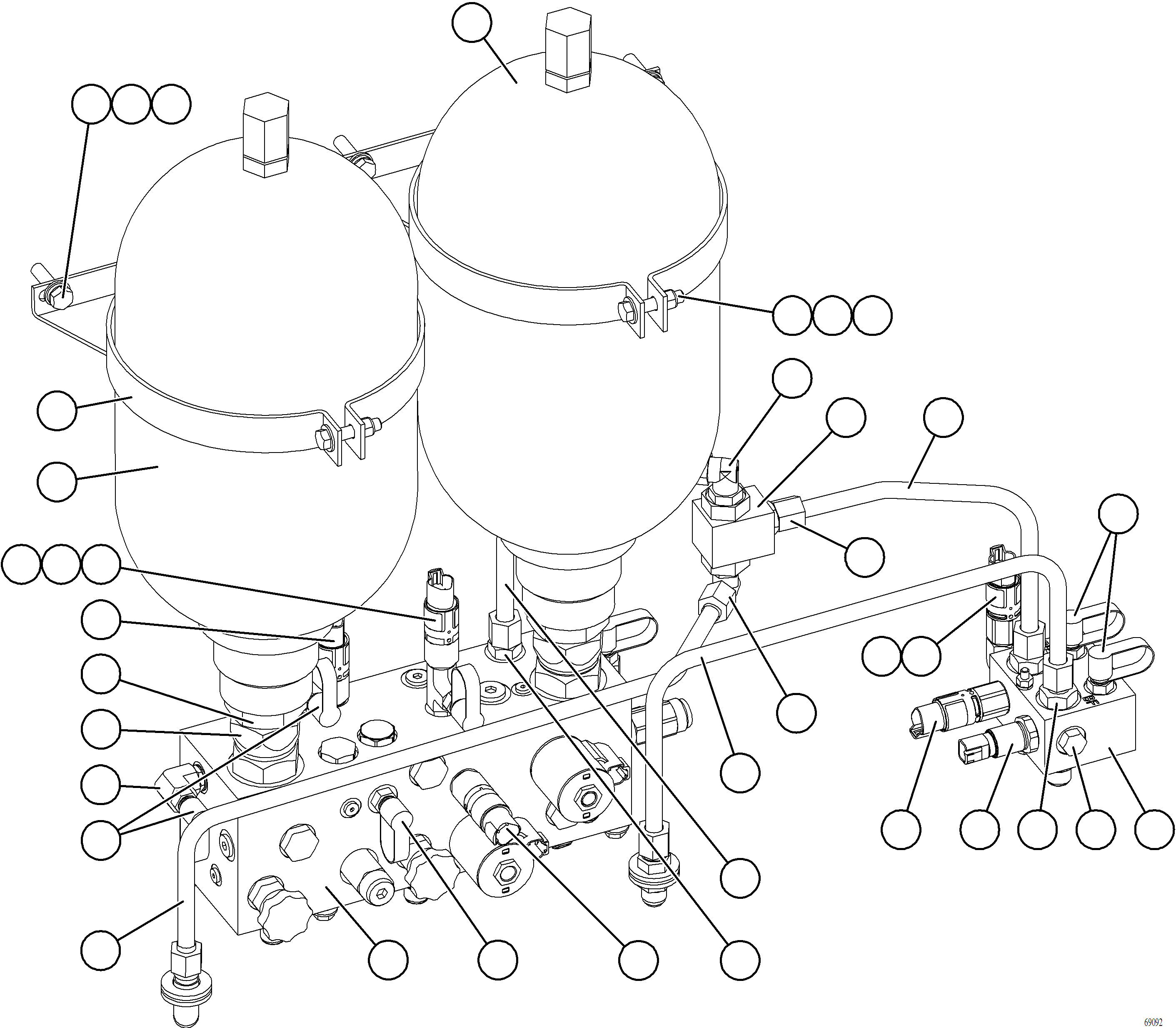 Dump Trucks Komatsu / AFE77-S 830E-5 S/N A50057  HEAVY METAL(afe77-s) / HYDRAULIC BRAKE CABINET    3/4(428 : 69092)