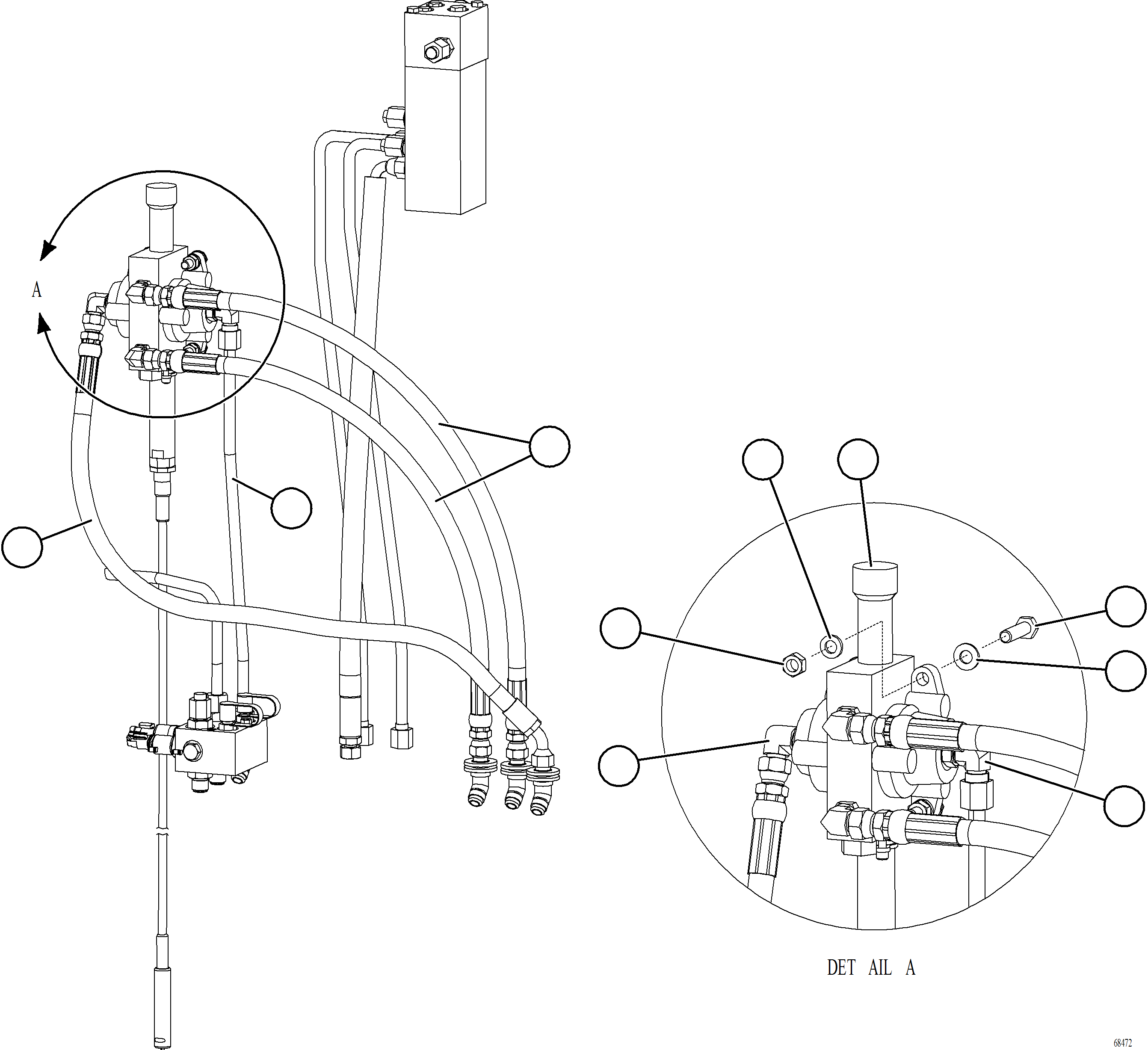 Dump Trucks Komatsu / AFE77-S 830E-5 S/N A50057  HEAVY METAL(afe77-s) / HOIST PILOT VALVE INSTALLATION(432 : 68472)
