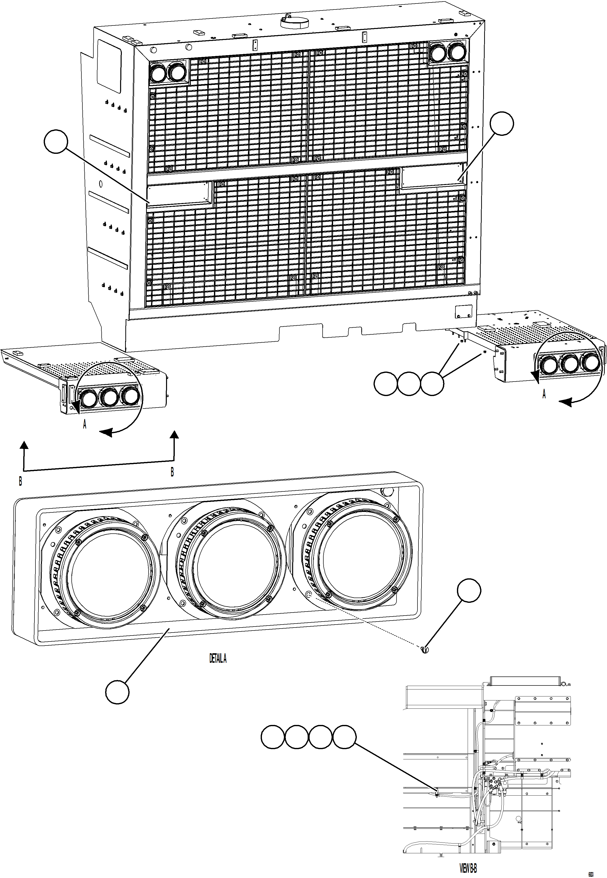 Komatsu parts book diagram for AFE78-AF 930E-5 S/N A40128 - A40129  LOMAS BAYAS: HEADLIGHTS & FOG LIGHTS    2/2