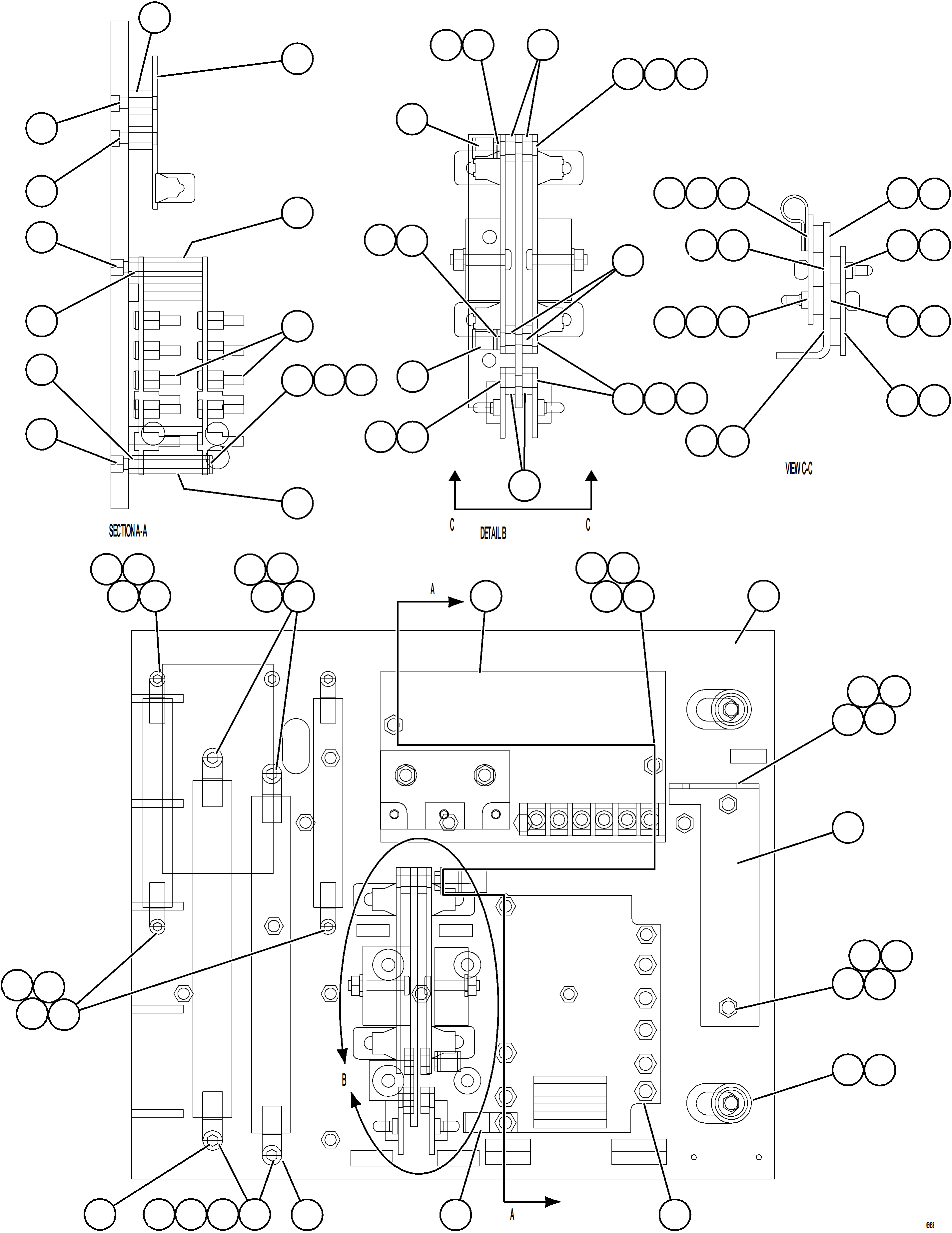 Komatsu parts book diagram for AFE78-AH 930E-5 S/N A40131 - A40132  THEISS: AFSE PANEL COVER ASSEMBLY    1/2    58B-43-00480