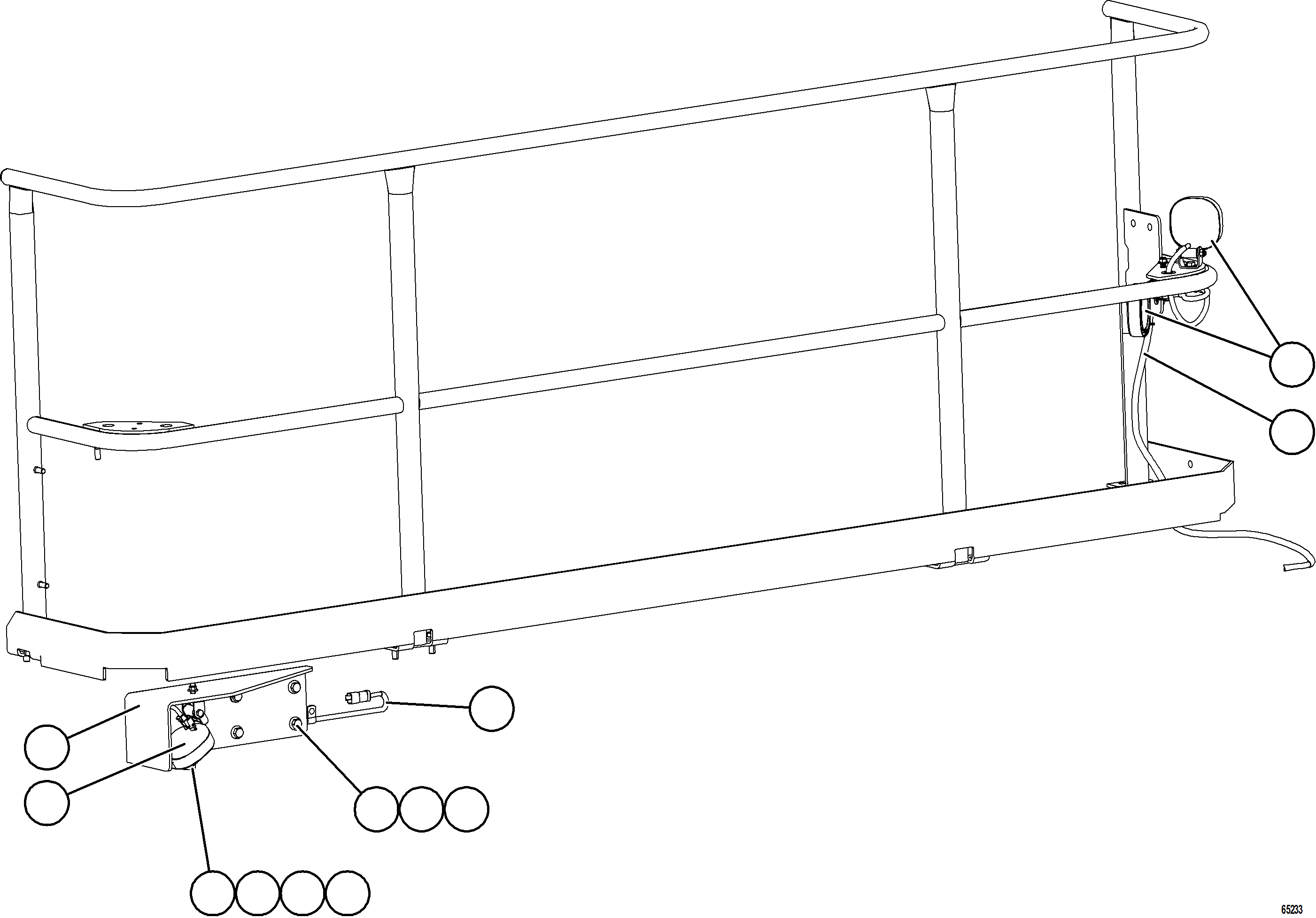 Komatsu parts book diagram for AFE78-AL 930E-5 S/N A40139 - A40140  MOGALAKWENA: LADDER LIGHTS