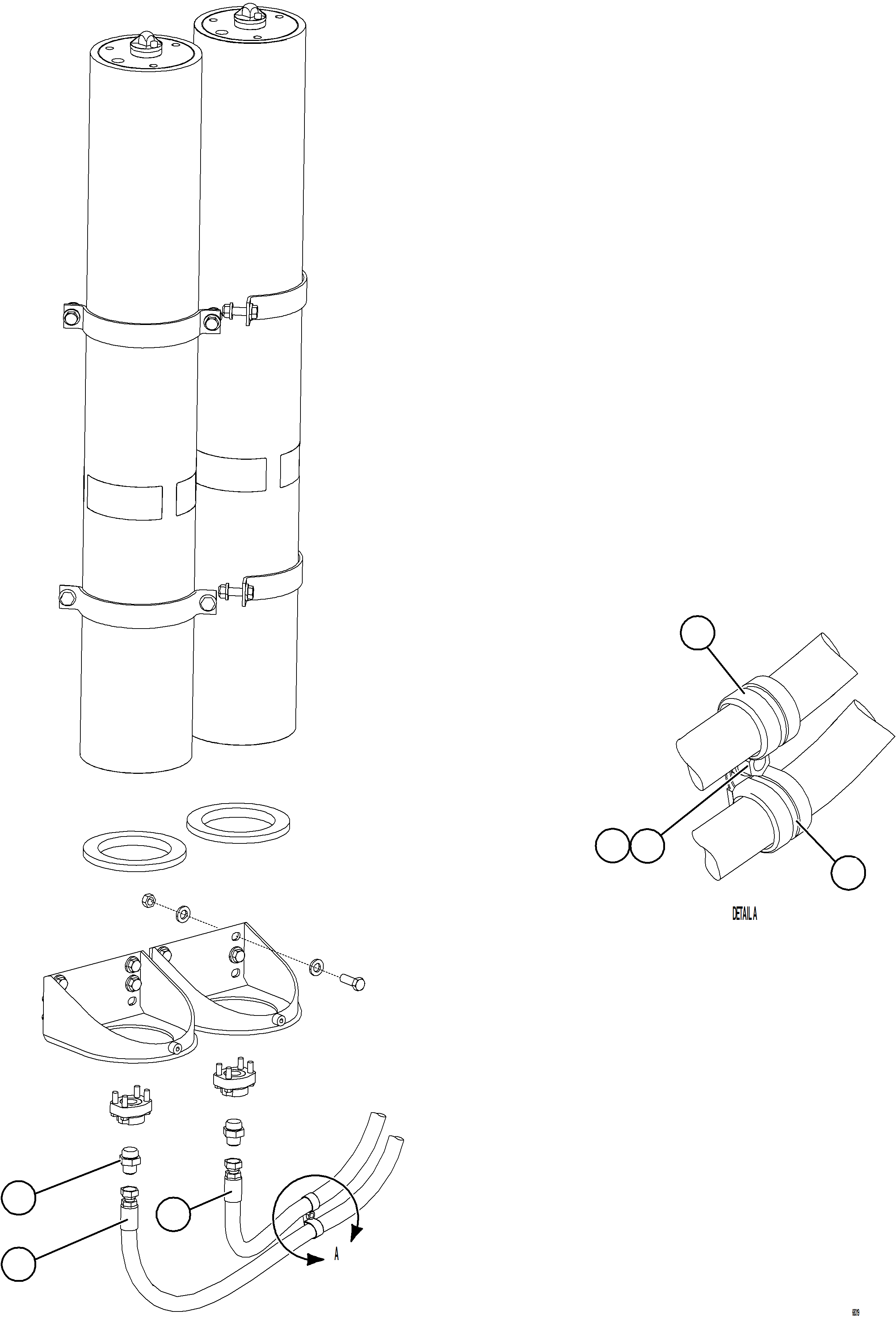 Komatsu parts book diagram for AFE78-AL 930E-5 S/N A40139 - A40140  MOGALAKWENA: BRAKE ACCUMULATOR INSTALLATION    2/2