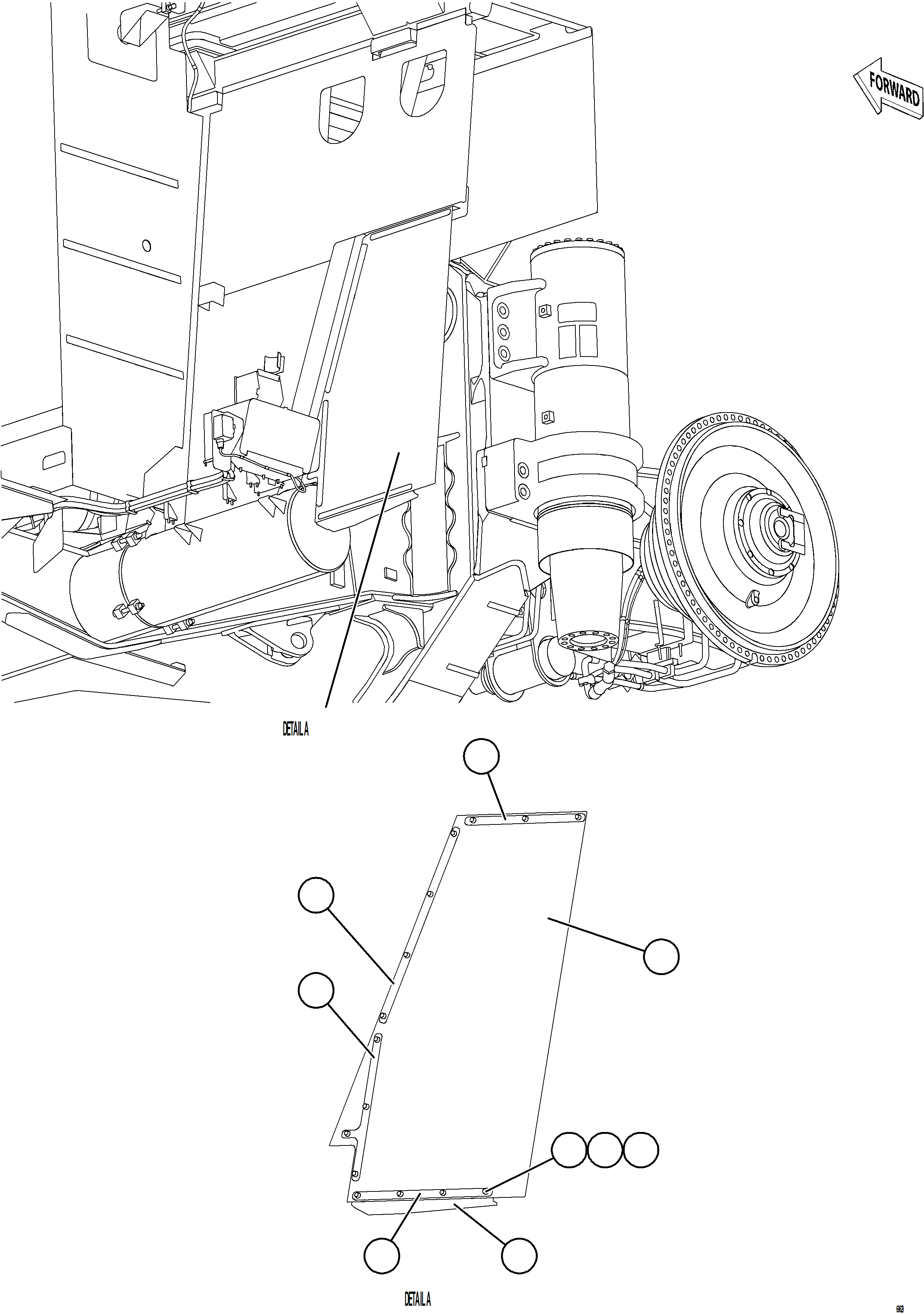 Komatsu parts book diagram for AFE78-AL 930E-5 S/N A40139 - A40140  MOGALAKWENA: UPRIGHT MUD FLAPS