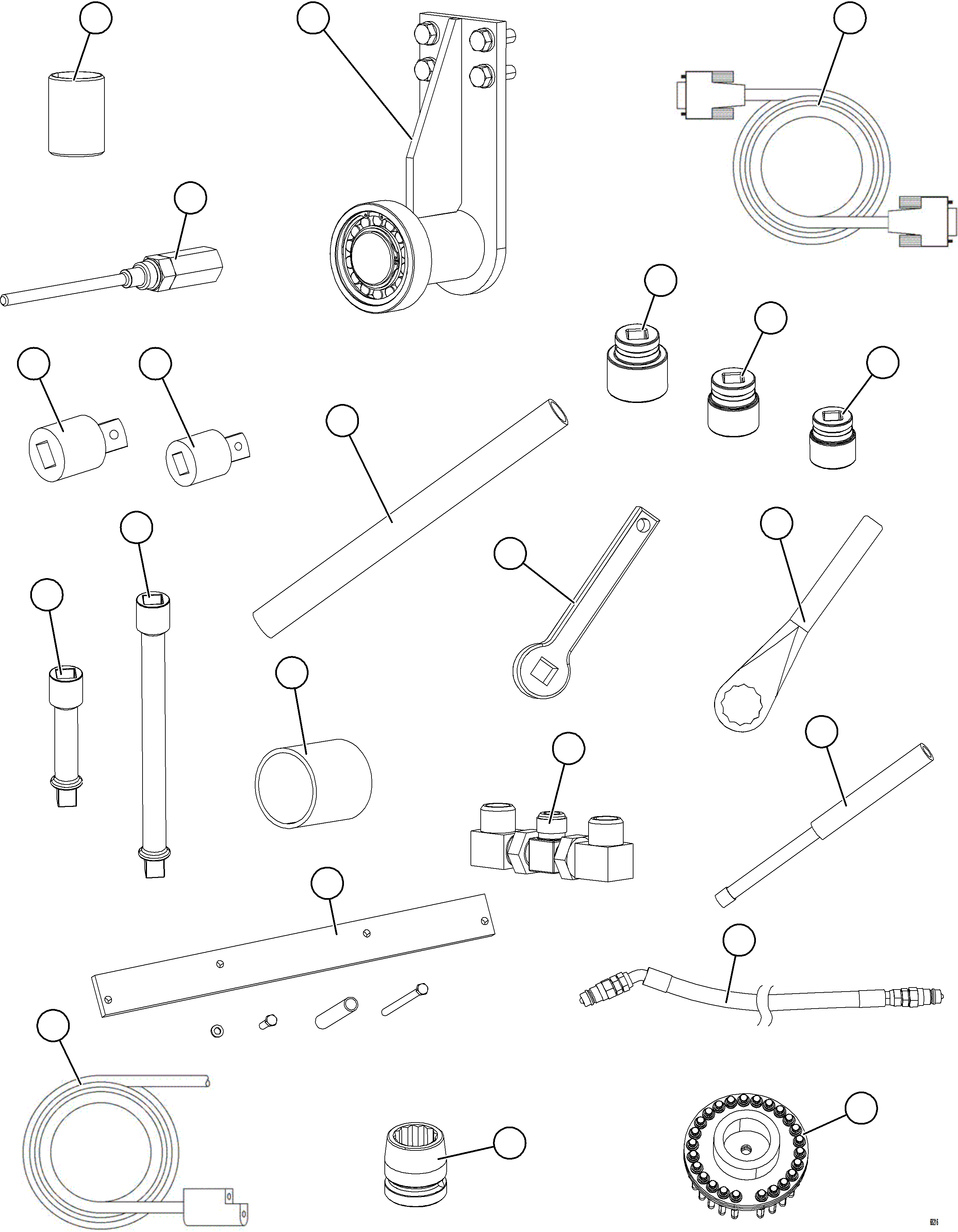 Komatsu parts book diagram for AFE78-AL 930E-5 S/N A40139 - A40140  MOGALAKWENA: SPECIAL TOOL GROUP