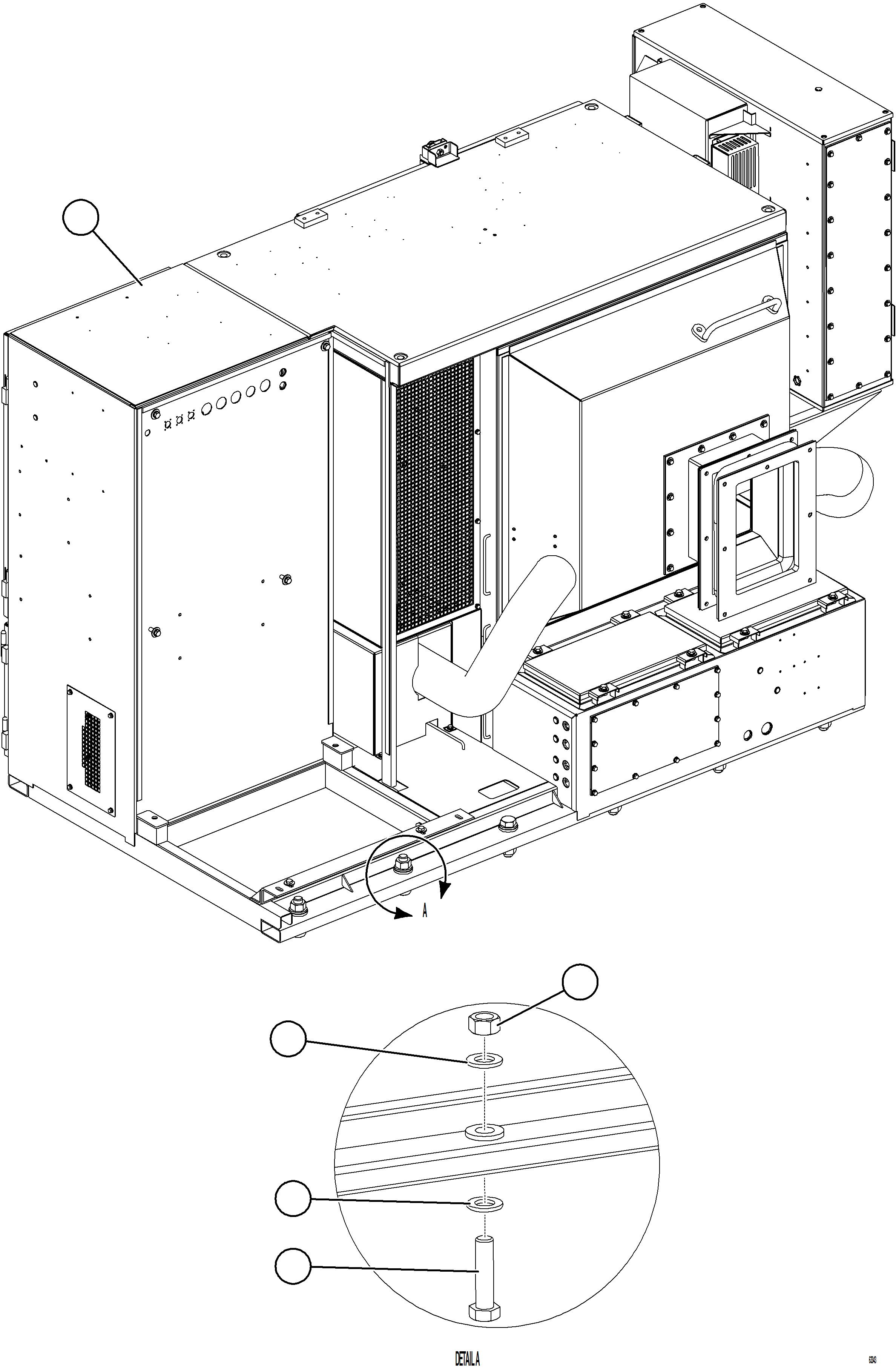 Komatsu parts book diagram for AFE78-AM 930E-5 S/N A40141  IOCC: CONTROL CABINET INSTALLATION