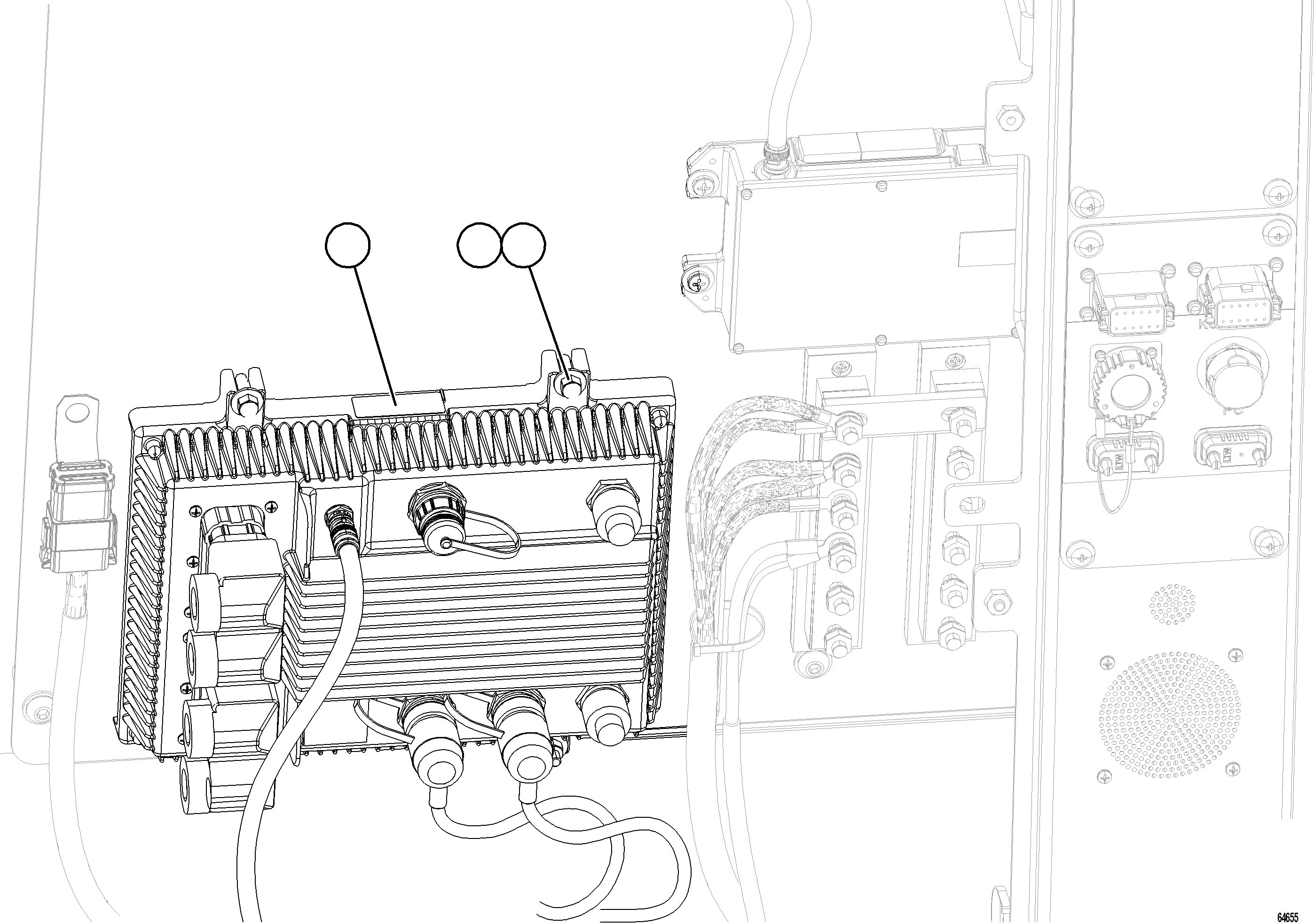 Komatsu parts book diagram for AFE78-AM 930E-5 S/N A40141  IOCC: KOMTRAX PLUS CONTROLLER INSTALLATION