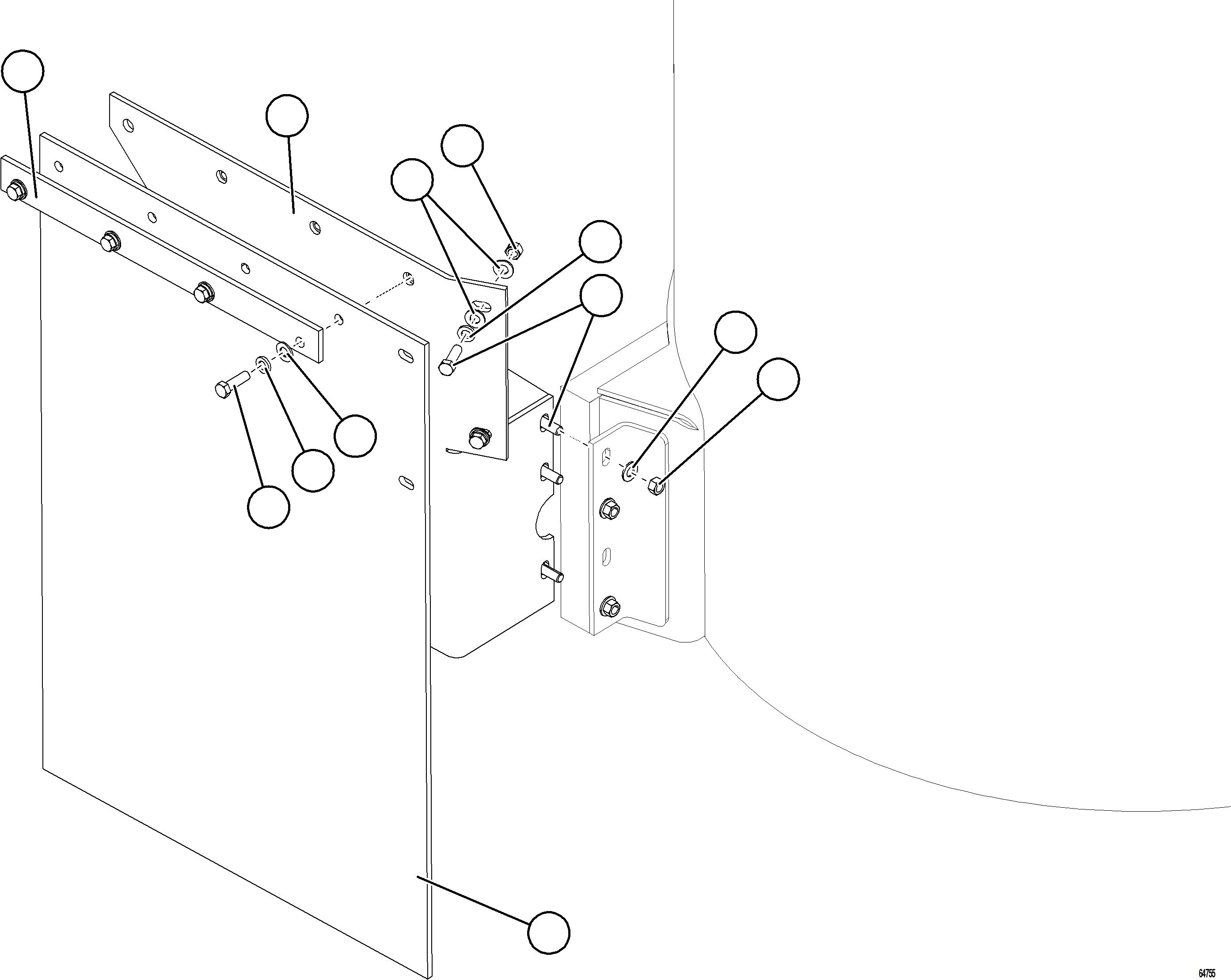 Komatsu parts book diagram for AFE78-AM 930E-5 S/N A40141  IOCC: HYDRAULIC TANK MUD FLAPS (STANDARD)