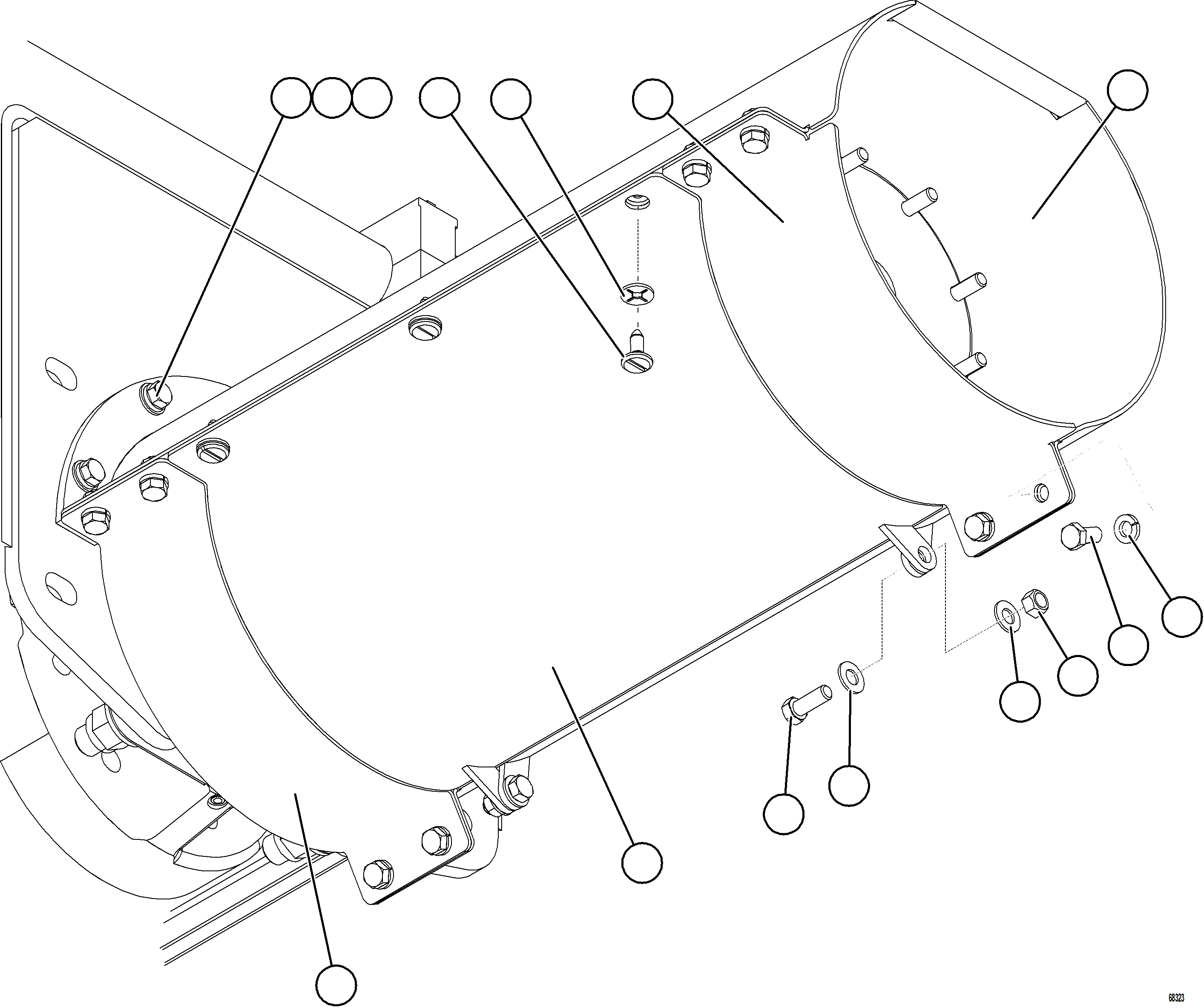 Komatsu parts book diagram for AFE78-AM 930E-5 S/N A40141  IOCC: DRIVE SHAFT GUARDS