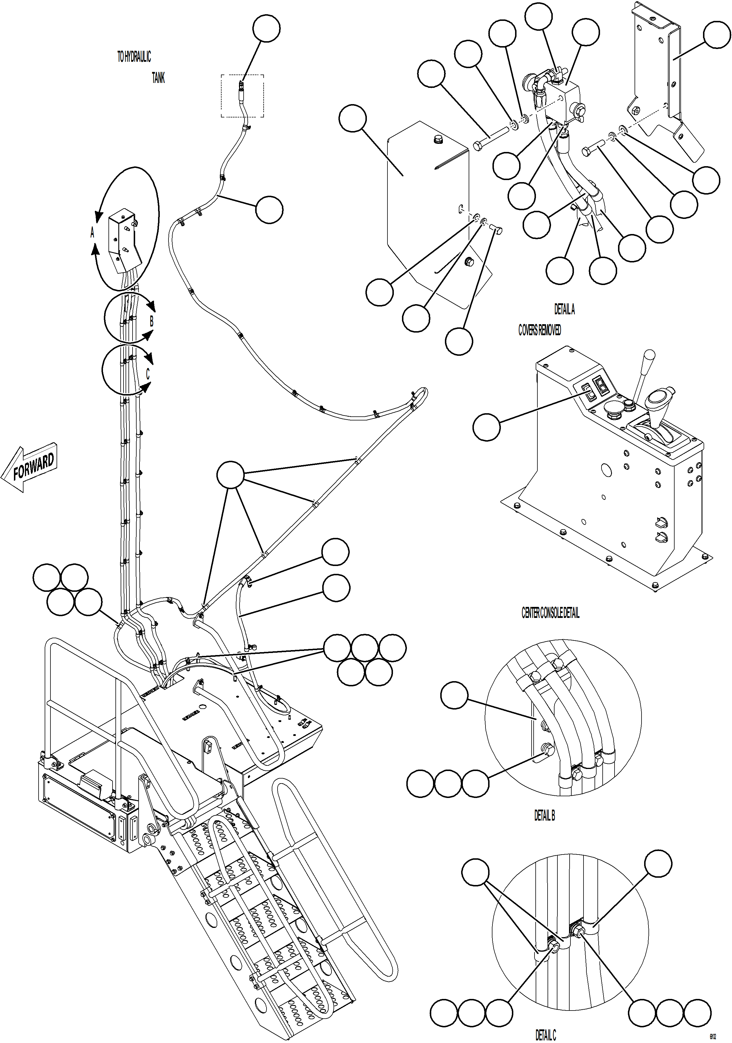Komatsu parts book diagram for AFE78-AM 930E-5 S/N A40141  IOCC: RETRACTABLE LADDER HYDRAULICS