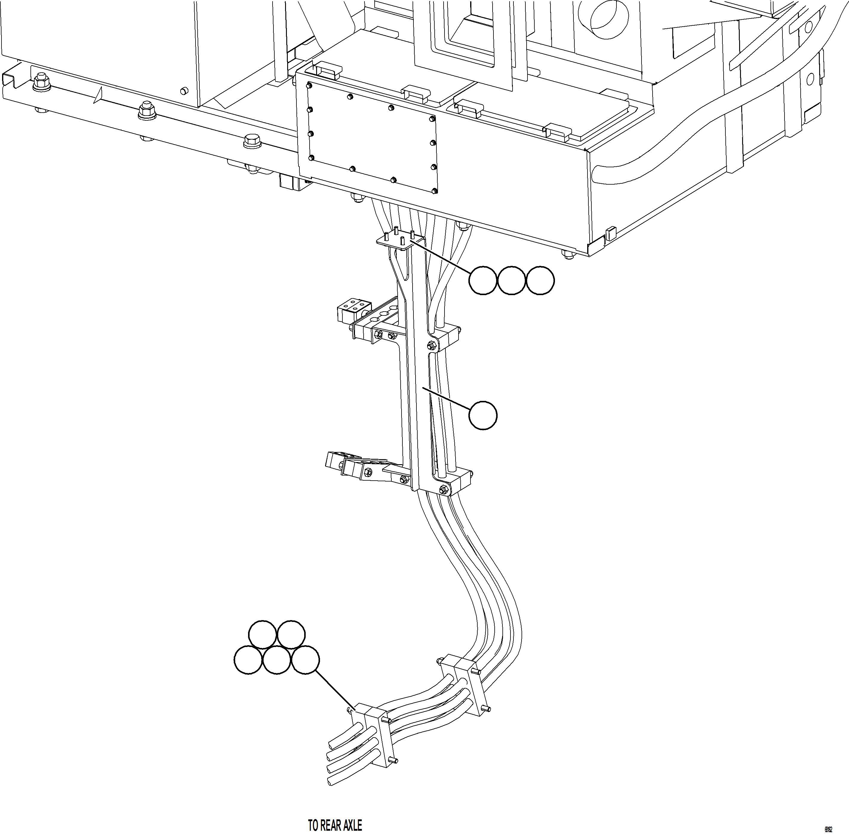Dump Trucks Komatsu / AFE NEW / AFE78-AY 930E-5 S/N A40170  THEISS(afe78-ay) / CONTROL CABINET EXTERNAL WIRING - WHEEL MOTOR  2/2(244 : 68162)