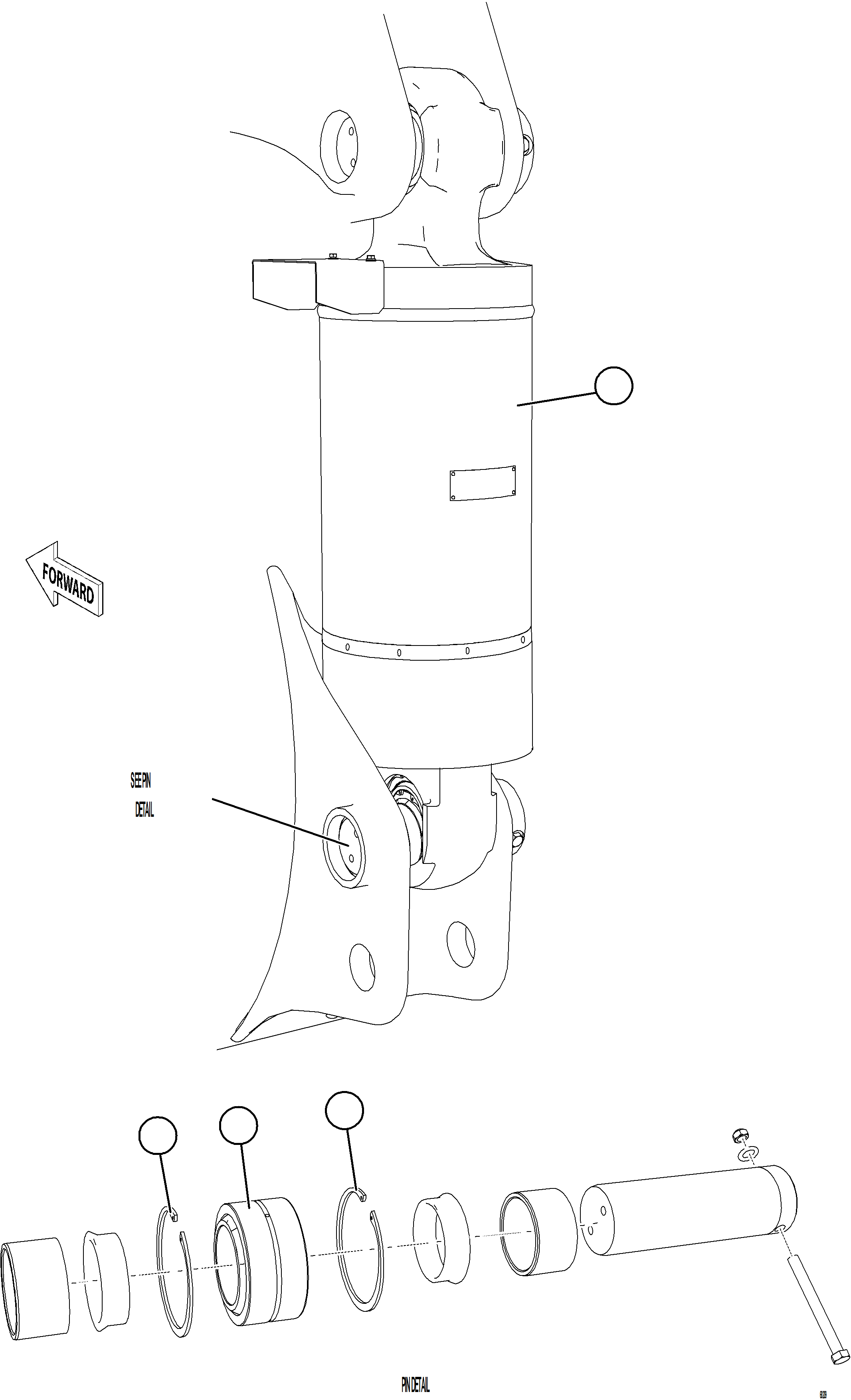 Dump Trucks Komatsu / AFE NEW / AFE78-AY 930E-5 S/N A40170  THEISS(afe78-ay) / REAR SUSPENSION WITH BEARINGS(810 : 68209)