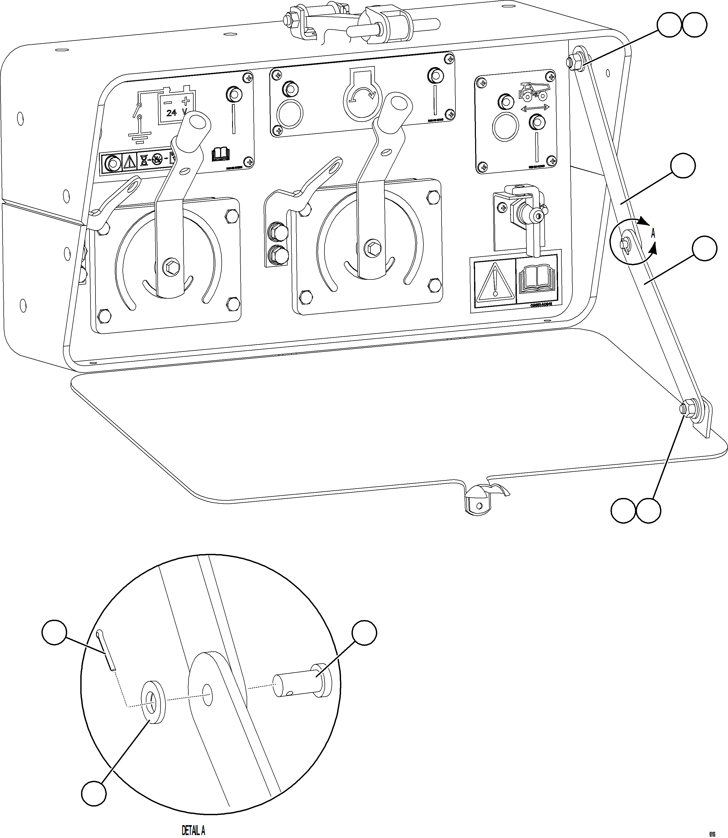 Komatsu parts book diagram for AFE78-BB 930E-5 S/N A40173 - A40175, A40181  LOMAS BAYAS: ISOLATION BOX    3/3